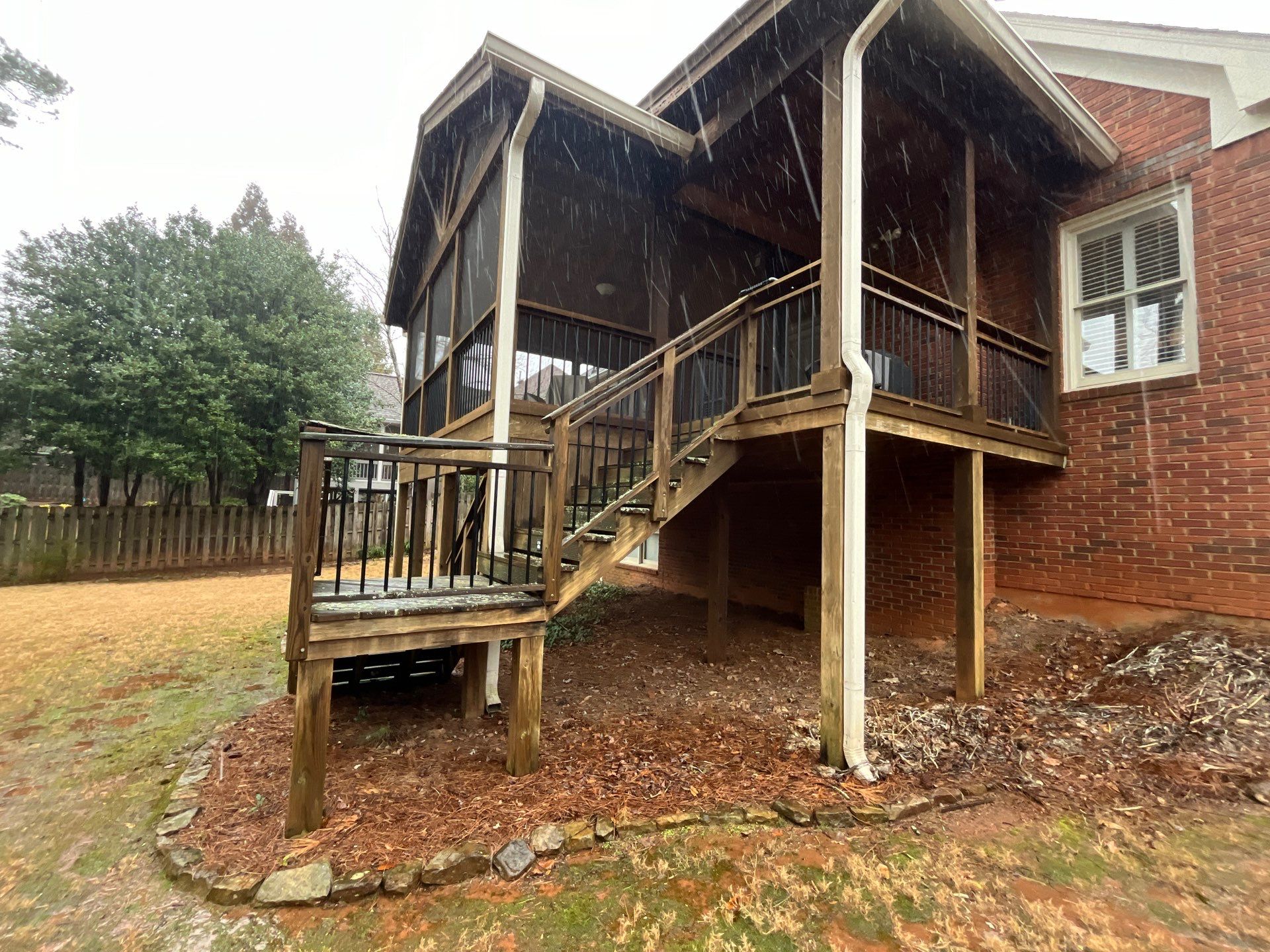 Wood Deck Build in Roswell, GA by Nelson Exteriors 