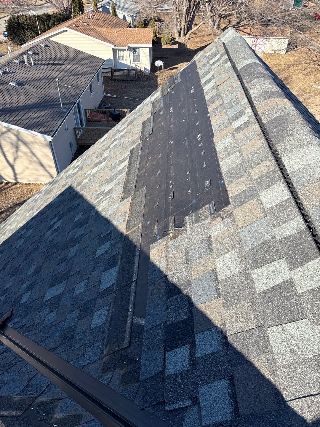 Roof Replacement with Synthetic Underlayment in West Point, NE by Crows Roofing LLC