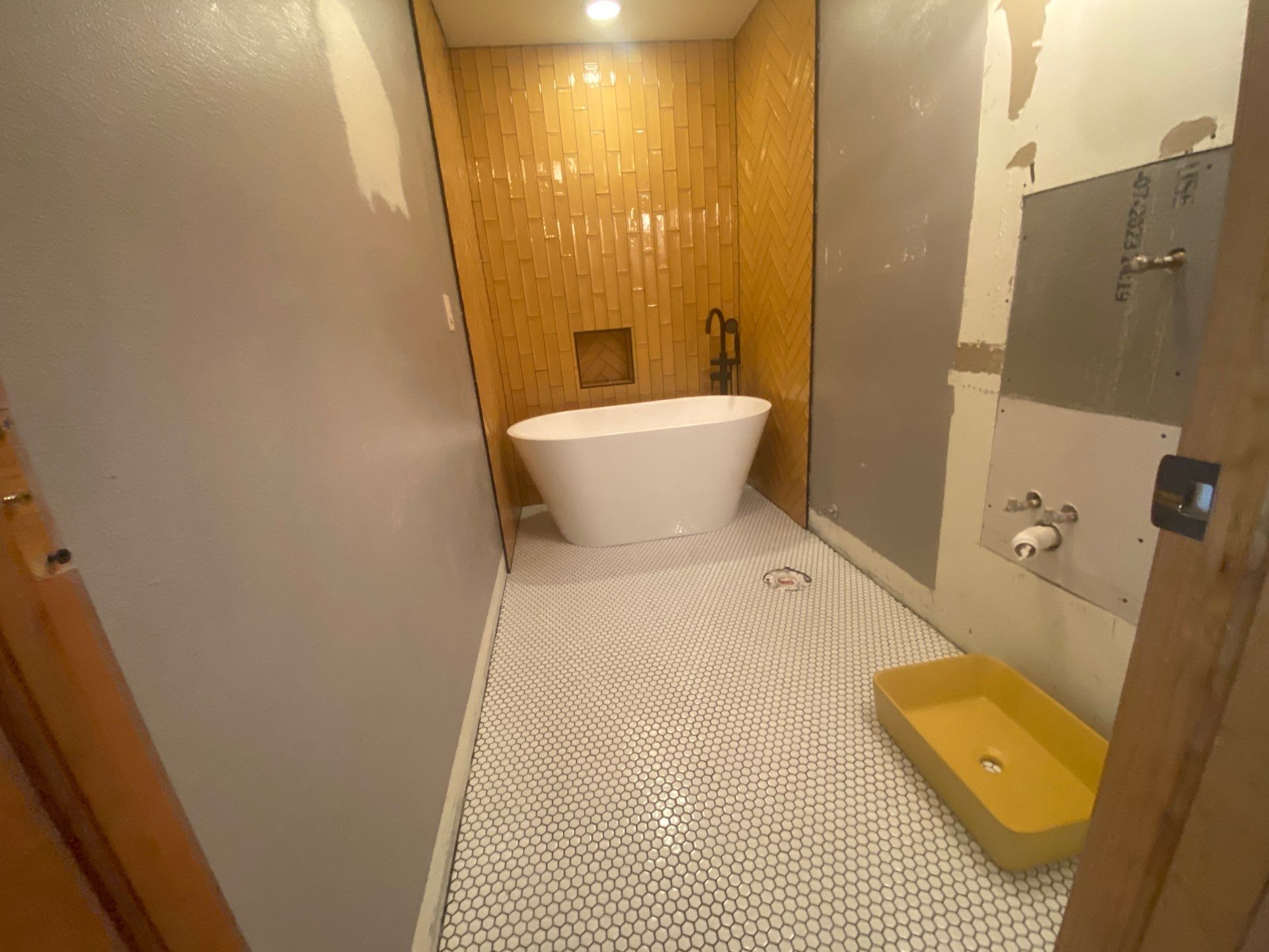 Bathroom Remodel using Seasonal rental by Gold Peak Property Management