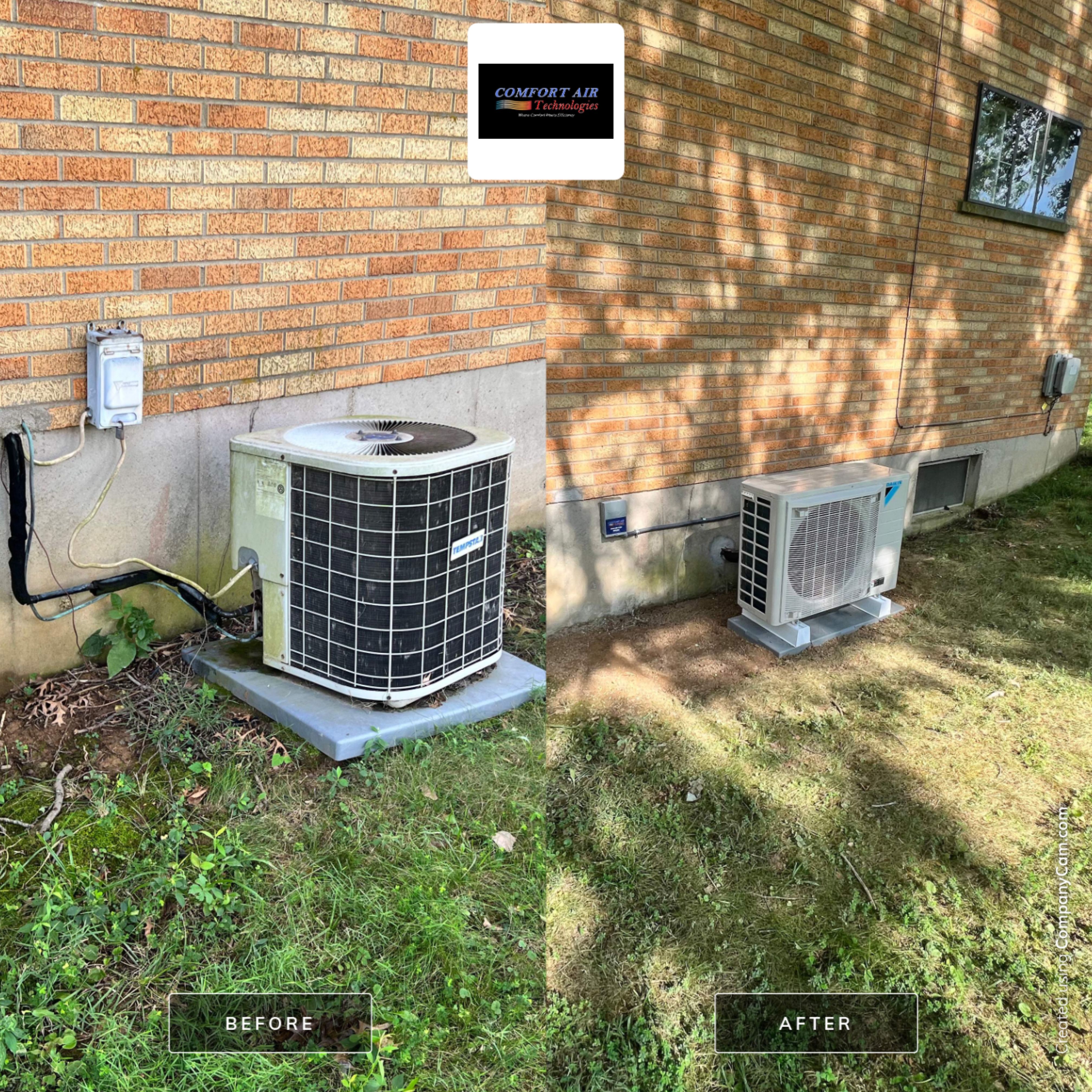 New Air Handler & Heat Pump Installation using Daikin Fit Series Equipment by Comfort Air Technologies