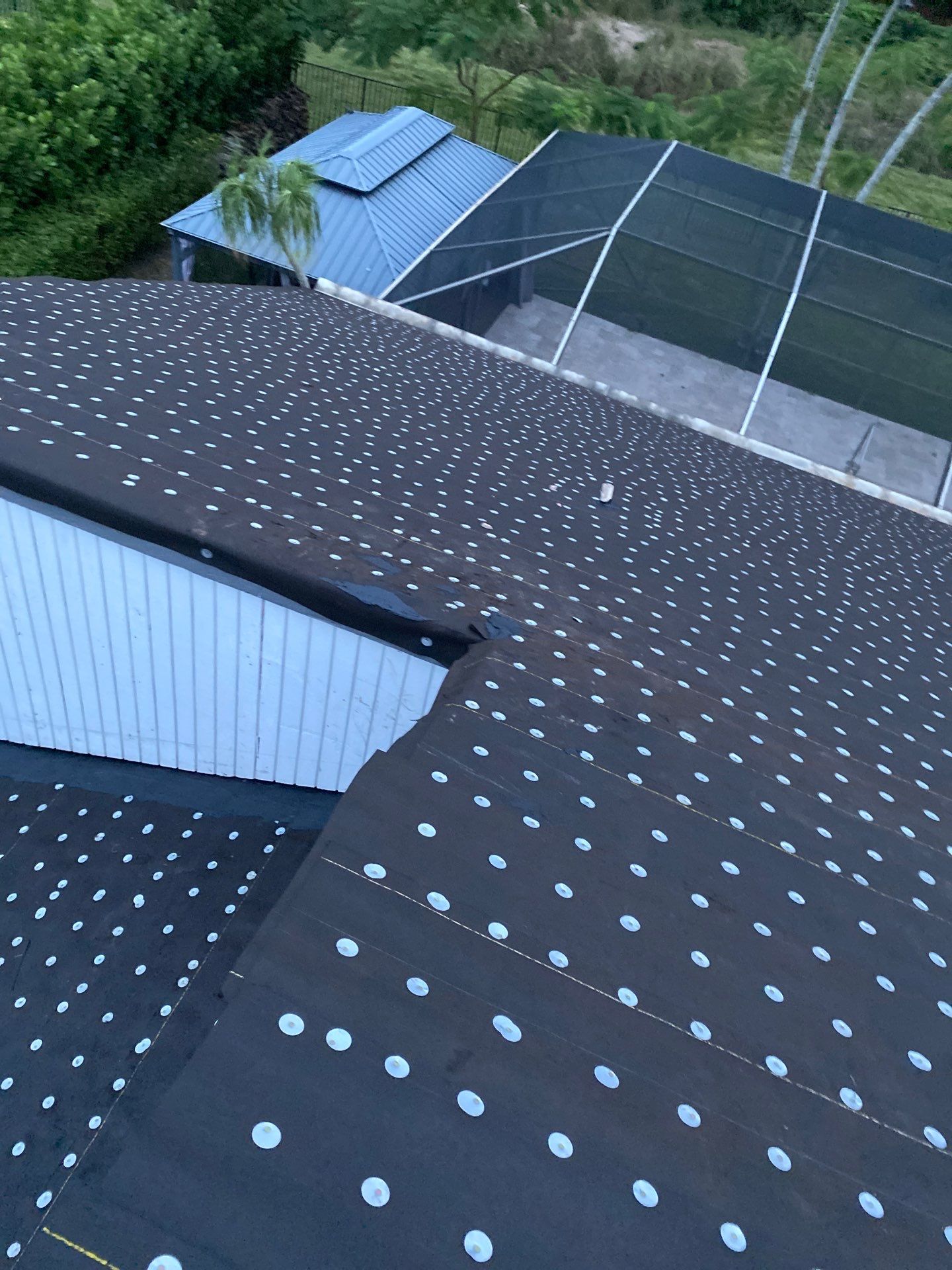 Residential Roofing Installation using 1" Nail strip metal roof by BLUES BROTHERS ROOFING