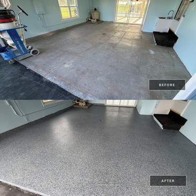 Vintage Cobalt Garage Coating