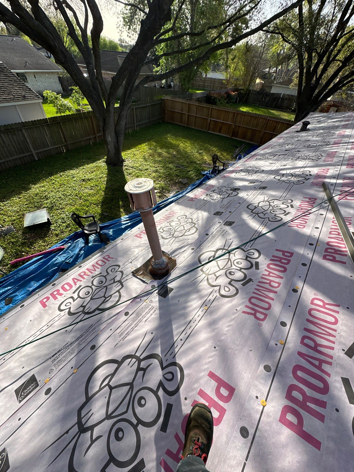 Project in Houston by Motion Roofing