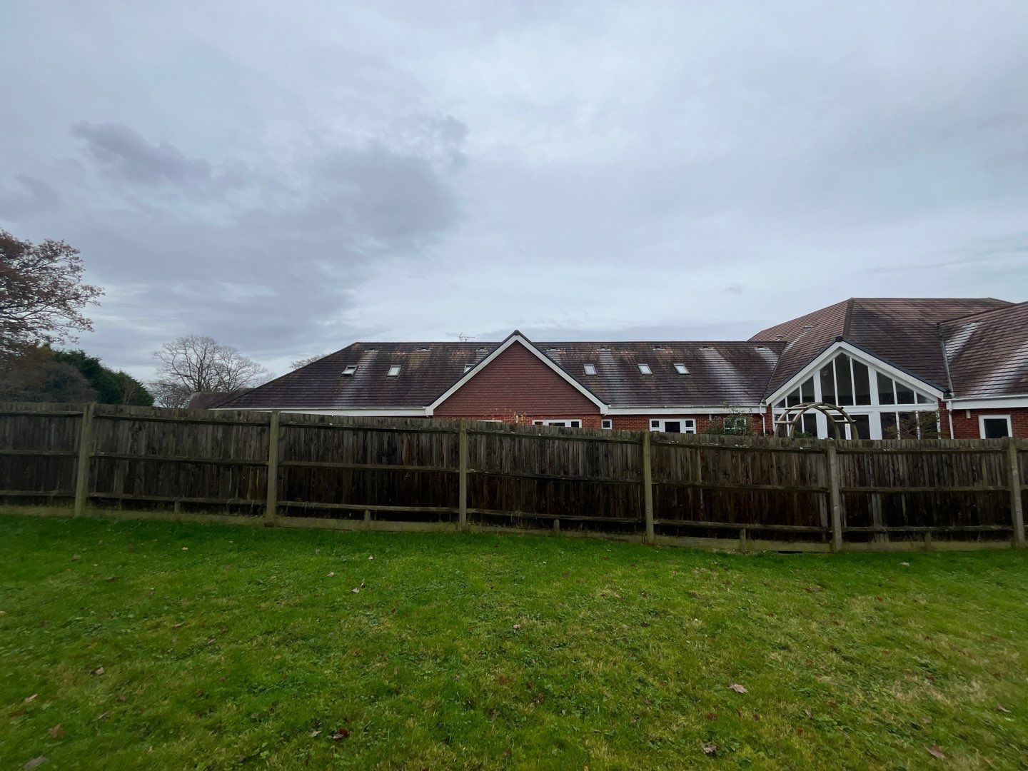 Large Care Home Roof Clean using Mosmatic FSC and Biocide by Ges Exterior Cleaning ltd