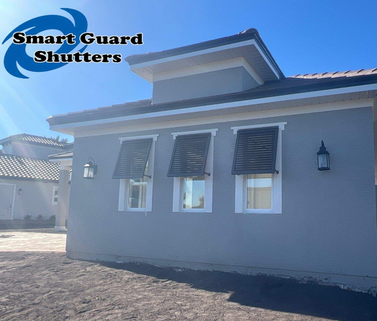 Decorative Bahamas in Oil Rub Bronze  by Smart Guard Shutters