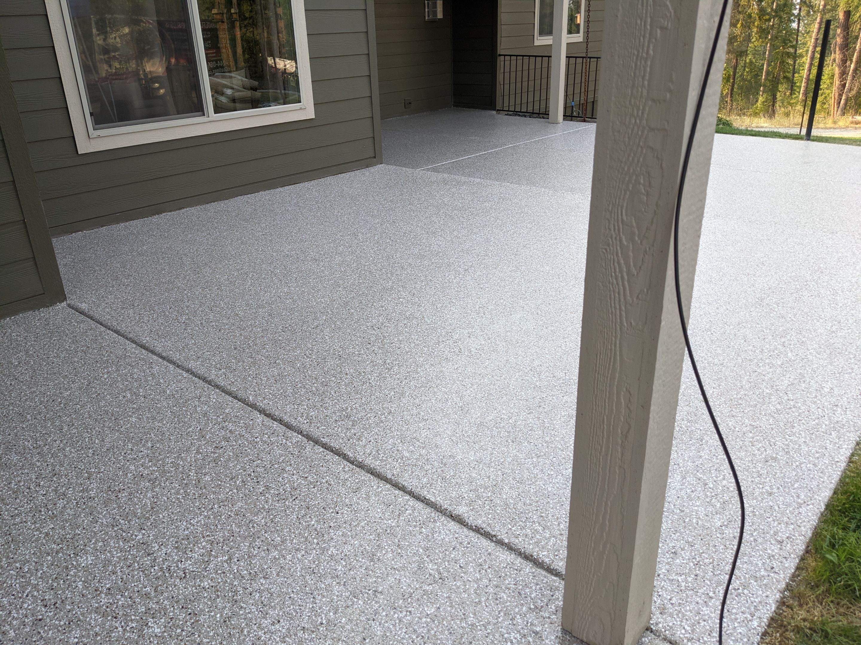 Patio and Walkway using Pebble Beach by Croc Coatings, LLC