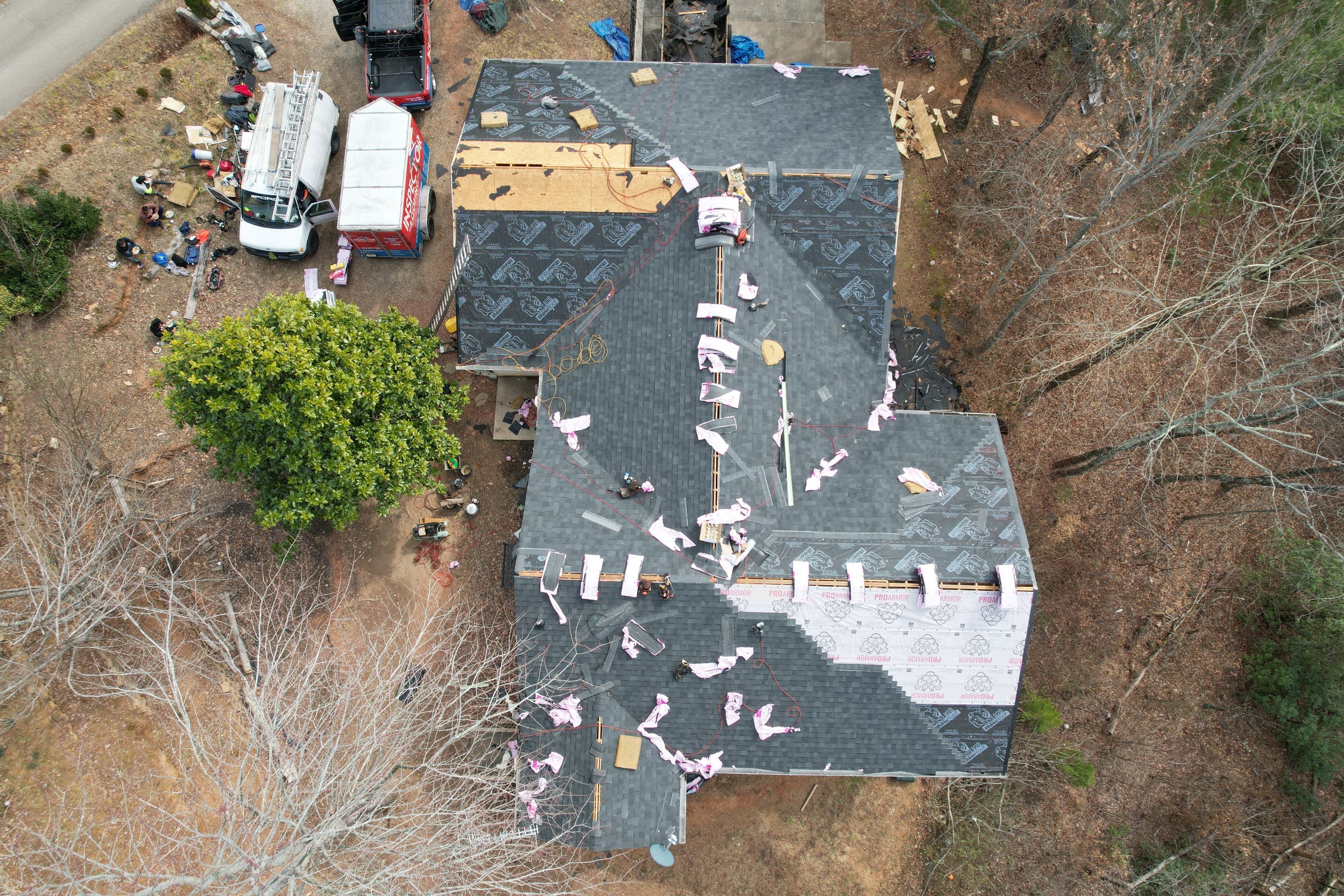 Residential Roofing Installation using Owens Corning by Inspector Roofing and Restoration