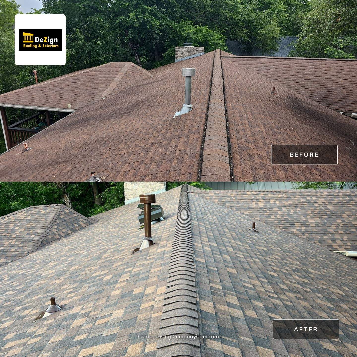 Residential Roofing Installation using Owens Corning Duration Tru Def Brownwood by DeZign Roofing & Exteriors