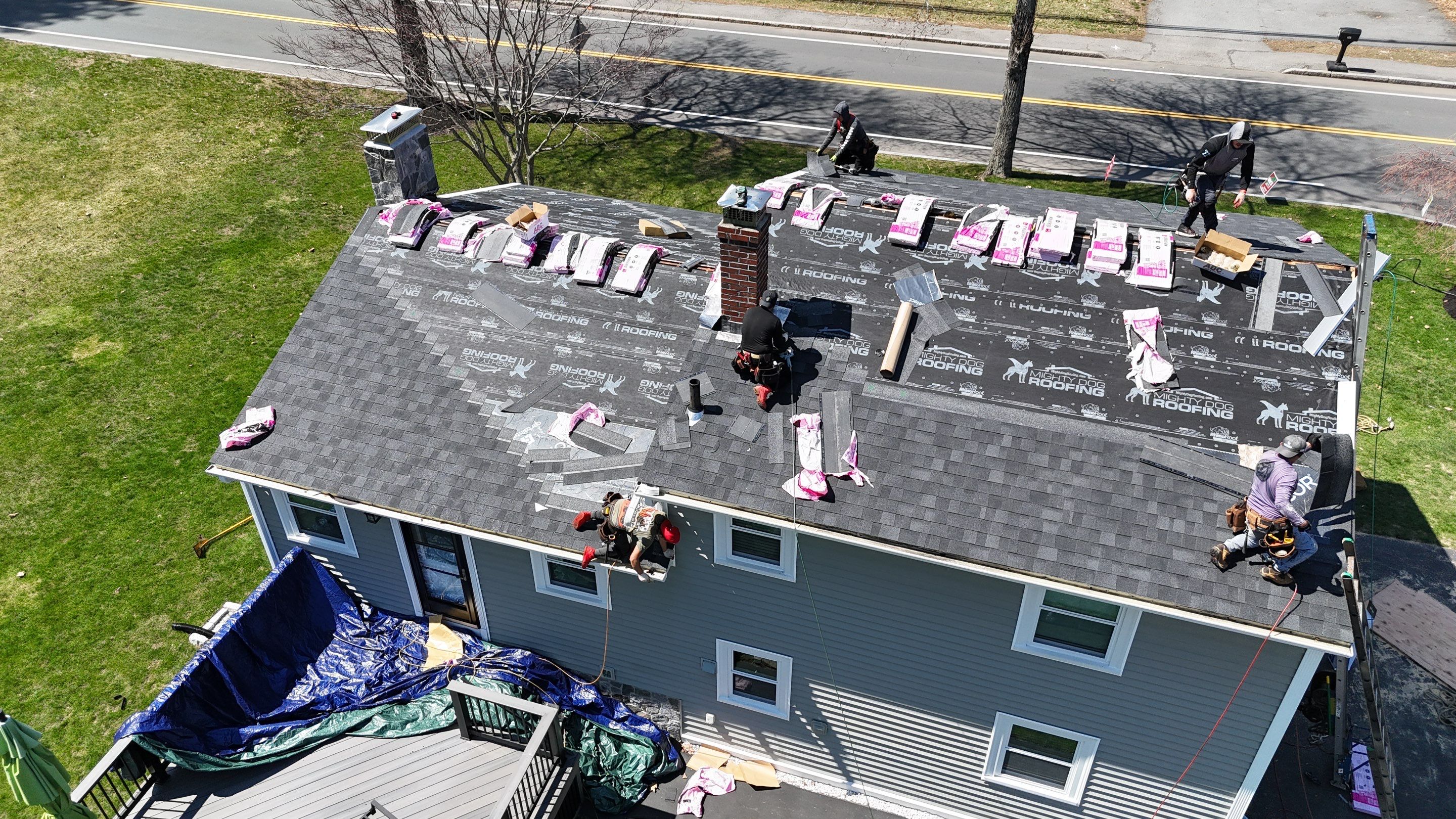 Roof Replacement + Metal Valleys + Snow Belt + Skylights — Carlisle, MA by Mighty Dog Roofing of Greater Middlesex County