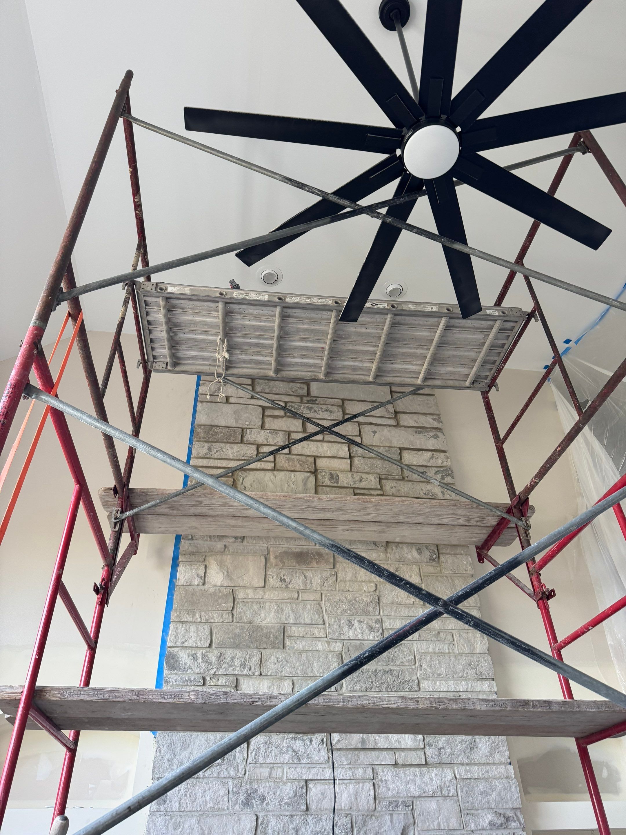 Firebox Rebuild & Stone Veneer Facing by Leonard and Sons Building Services, Inc.