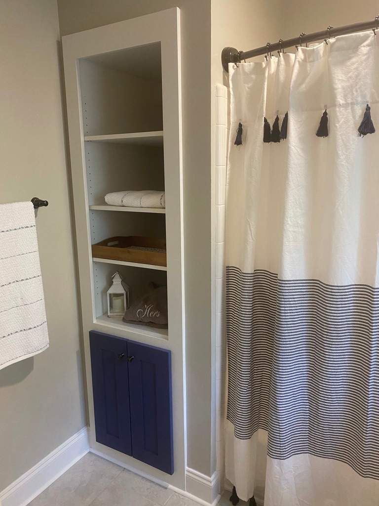 Russet Master Bath by Pillar and Pine