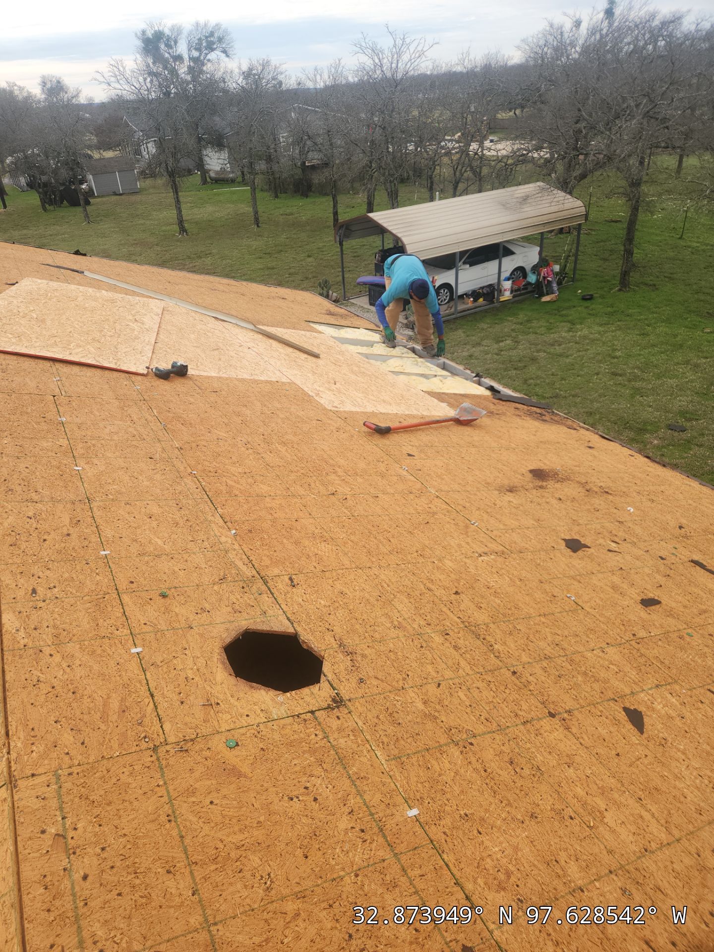 Project in Weatherford by Lonestar Roofing and Restoration LLC.