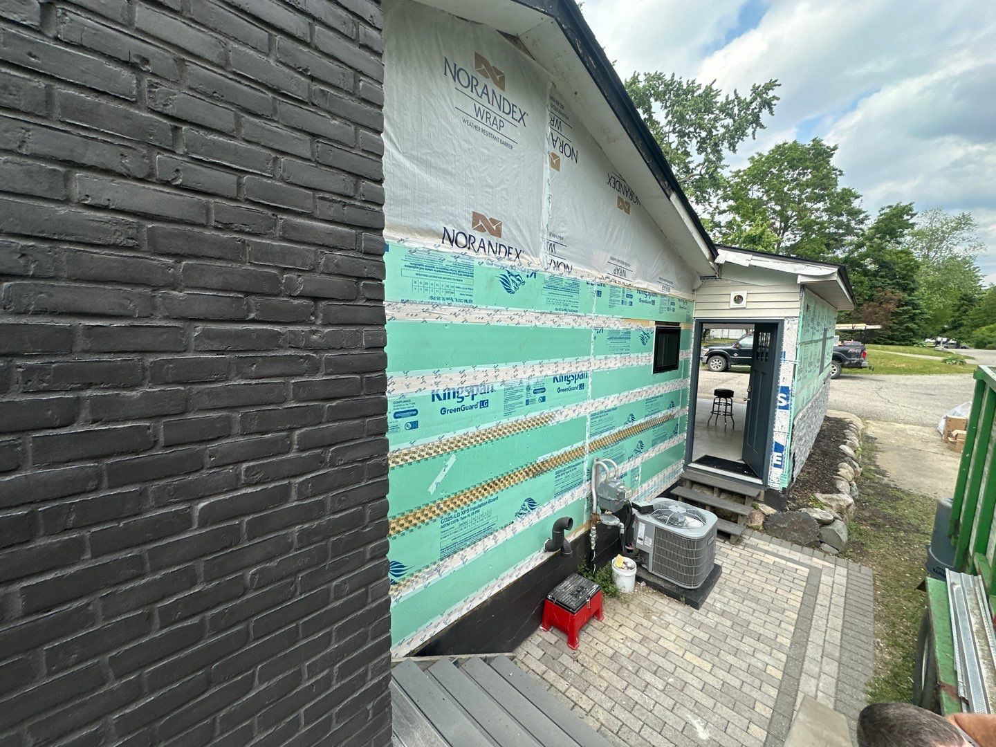 Siding Replacement using Alside Gray Oak by 180 Contractors