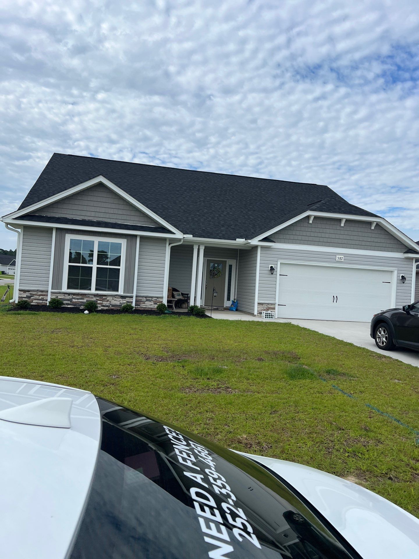 Hamilton Vinyl Privacy Project in Grimesland by Superior Fence and Rail