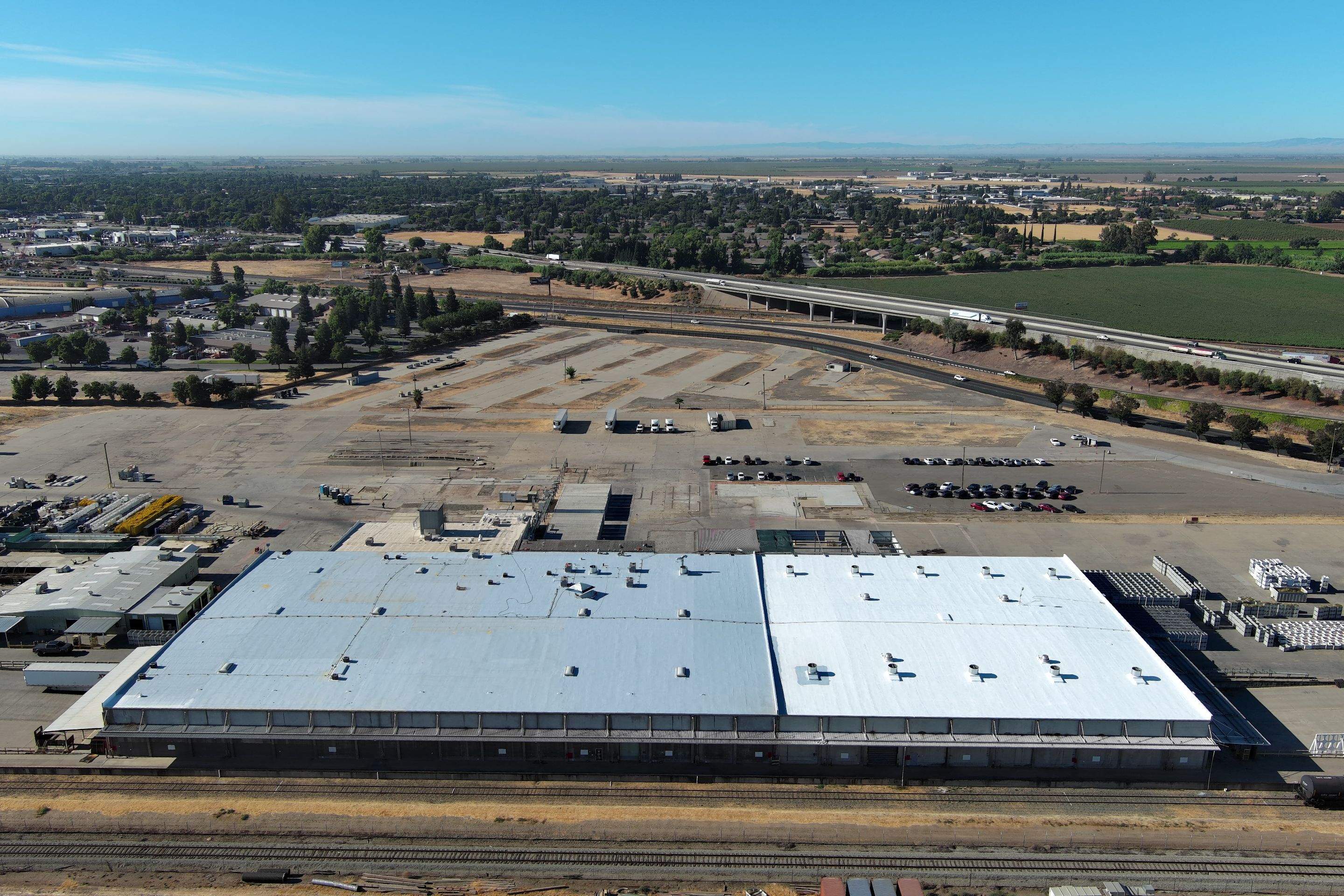 Pro Farms Spray foam roofing project by Straight Edge Roofing Inc