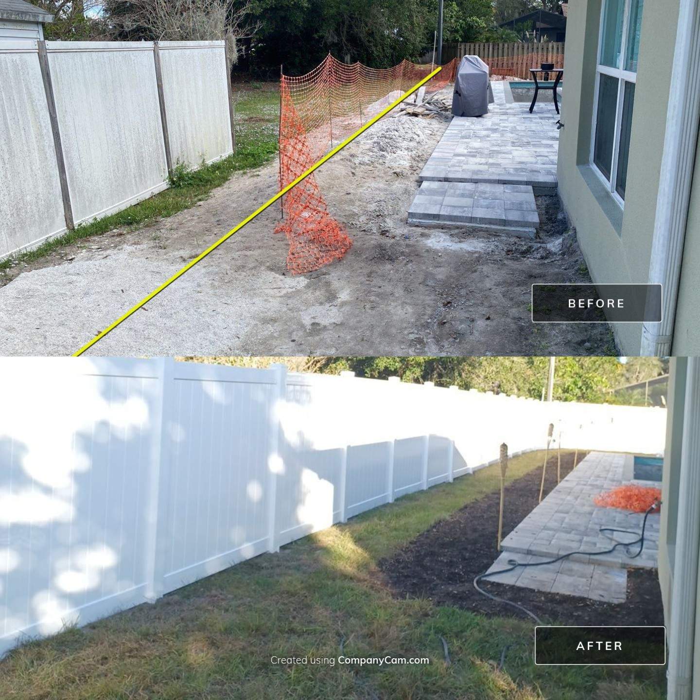 Venice, FL 6 ft. Tall White Vinyl Privacy Fence  by Asap fence and gates, LLC