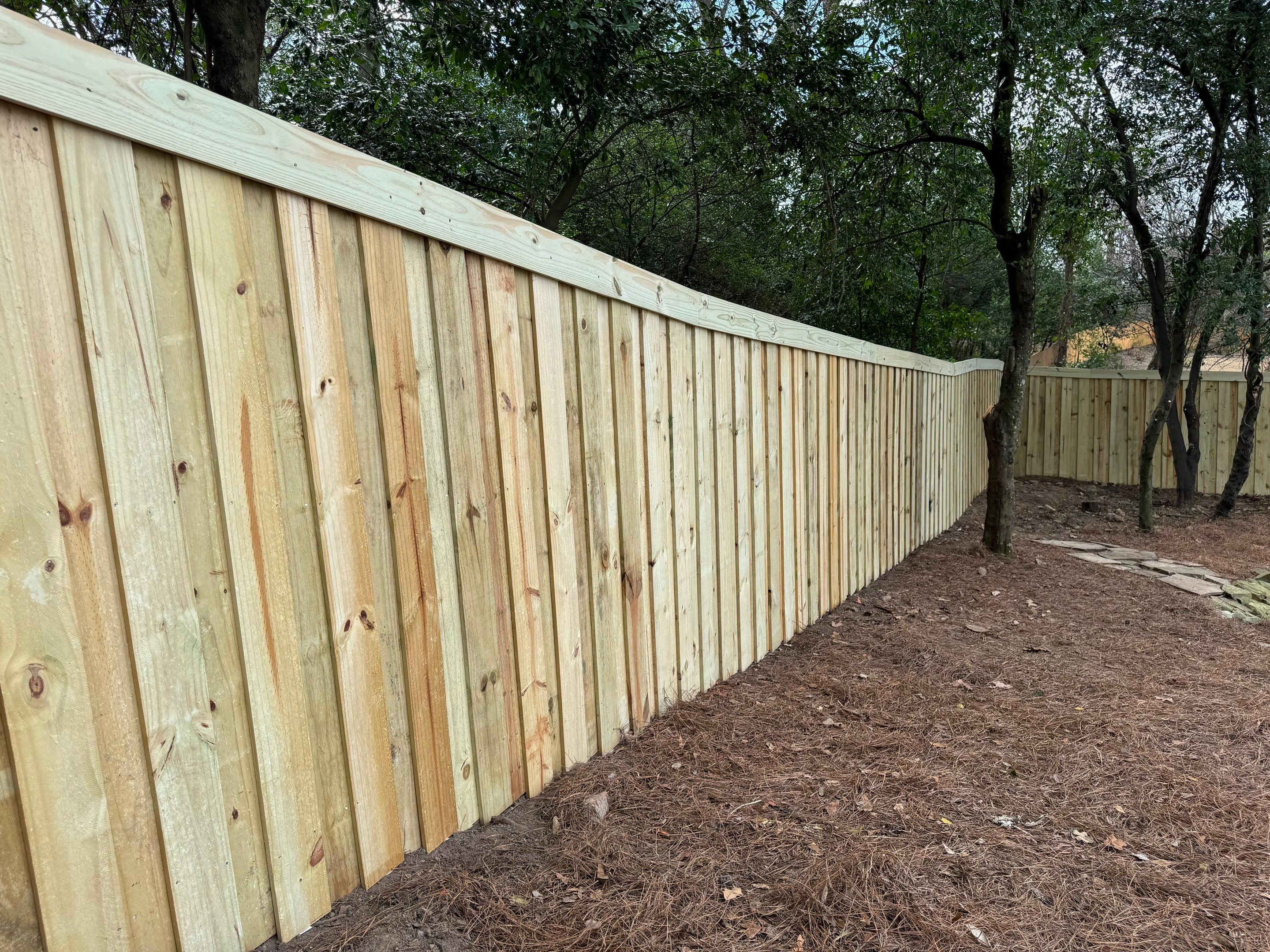 Crestline - Board on Board Fence by Pillar and Pine
