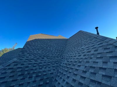 Residential Roofing Installation using GAF Timberline HD Weathered wood