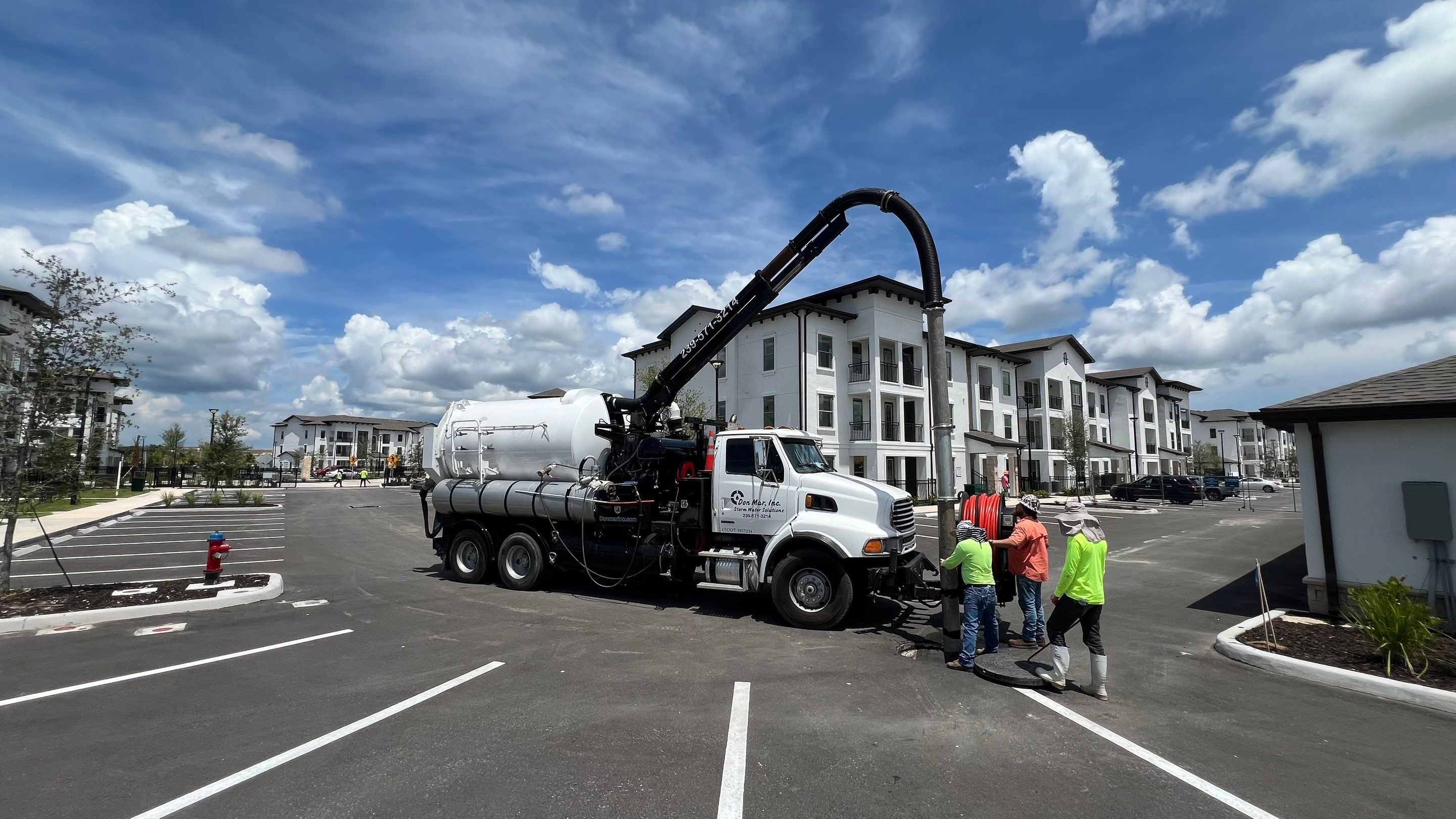 New Construction Sewer System Cleaning by APS Power & Water