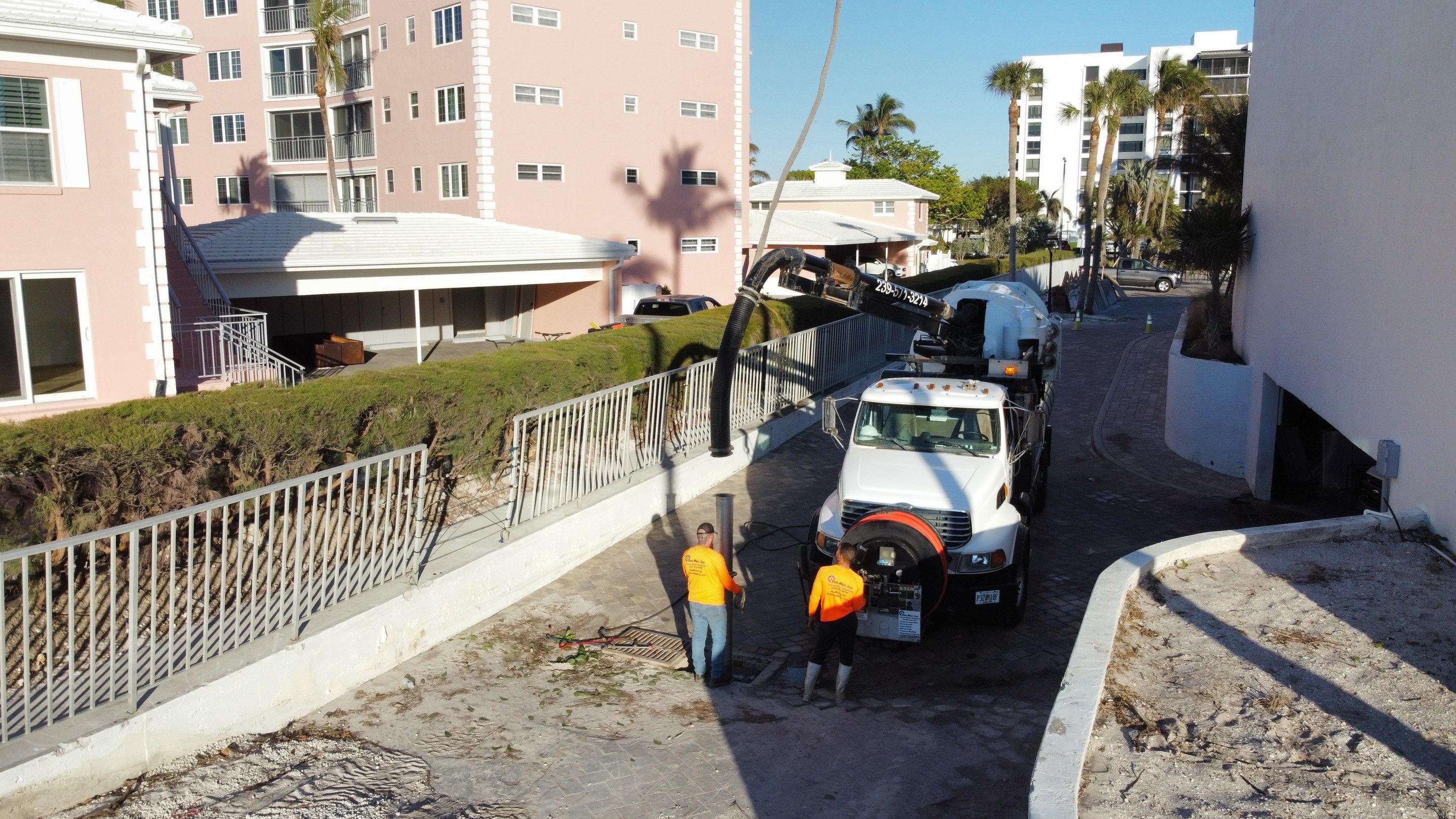 Naples Condo Complex Stormwater System Maintenance and Hurricane Cleanup by Don Mar, Inc. Storm Water Solutions