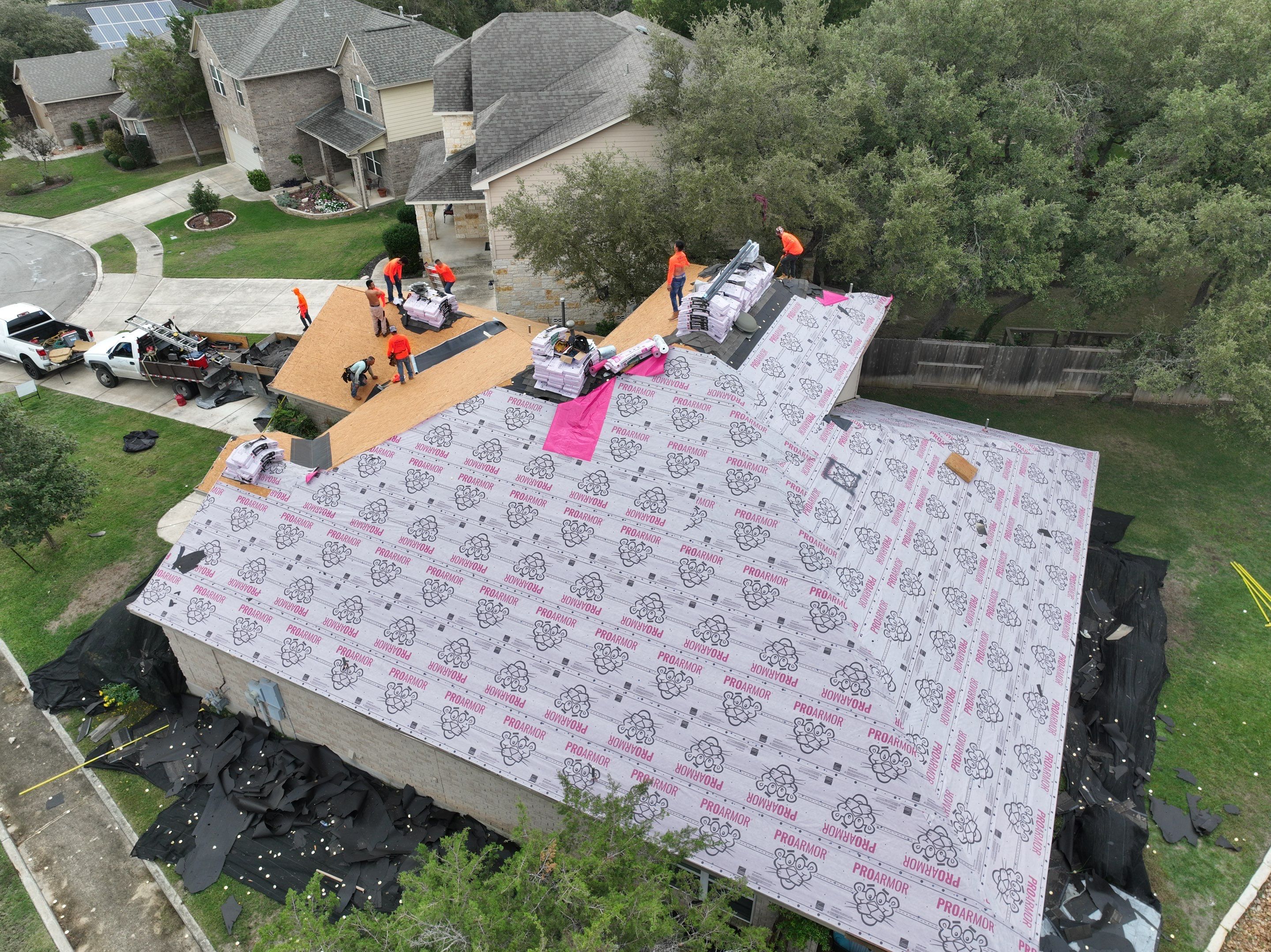 Residential Roof Replacement using Owens Corning Duration Shingles - Onyx Black by Premier Roofing and Contracting
