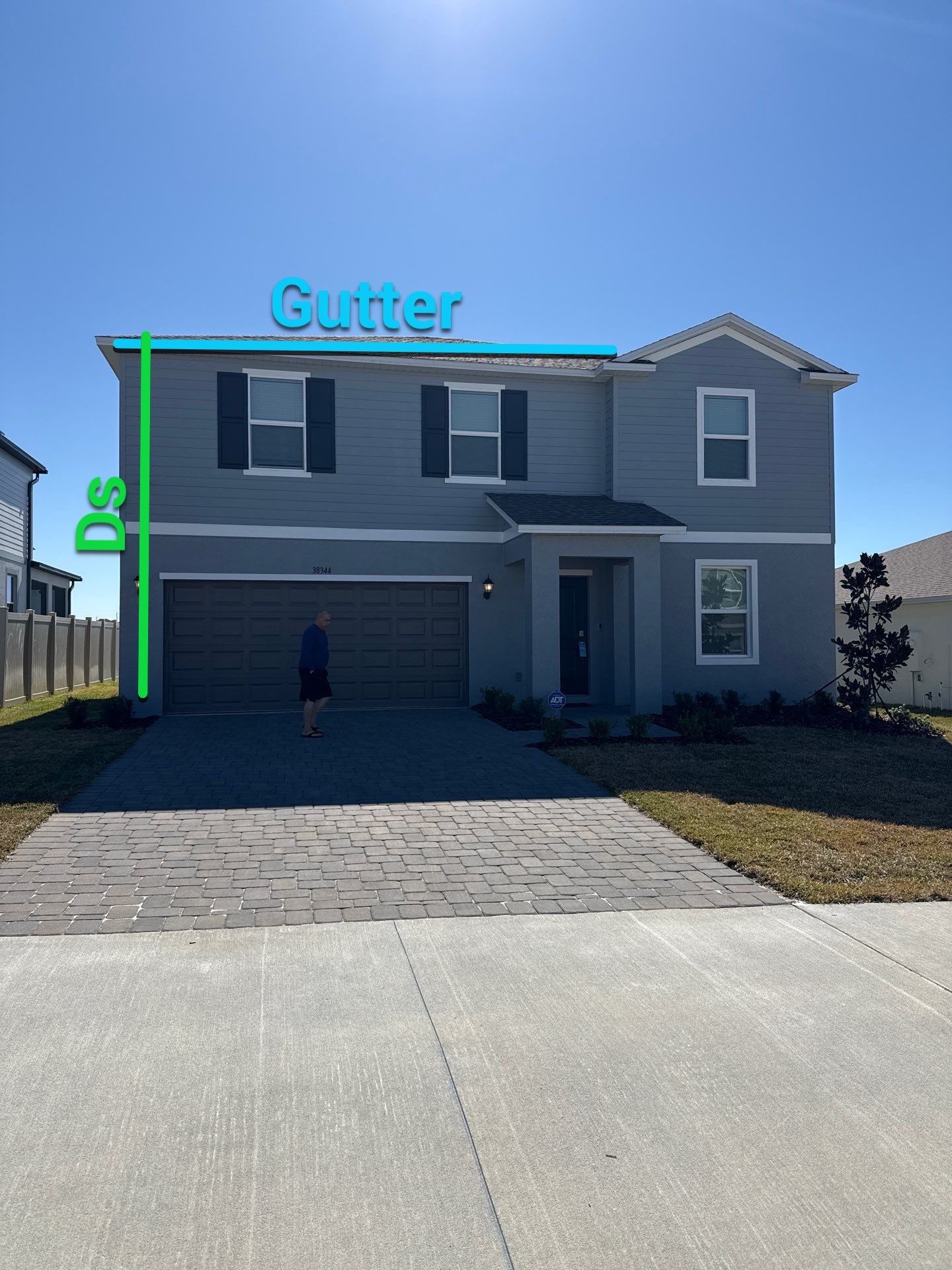White Down Spouts and Seamless Gutters using downspouts in Dade City FL by Gutter Professors