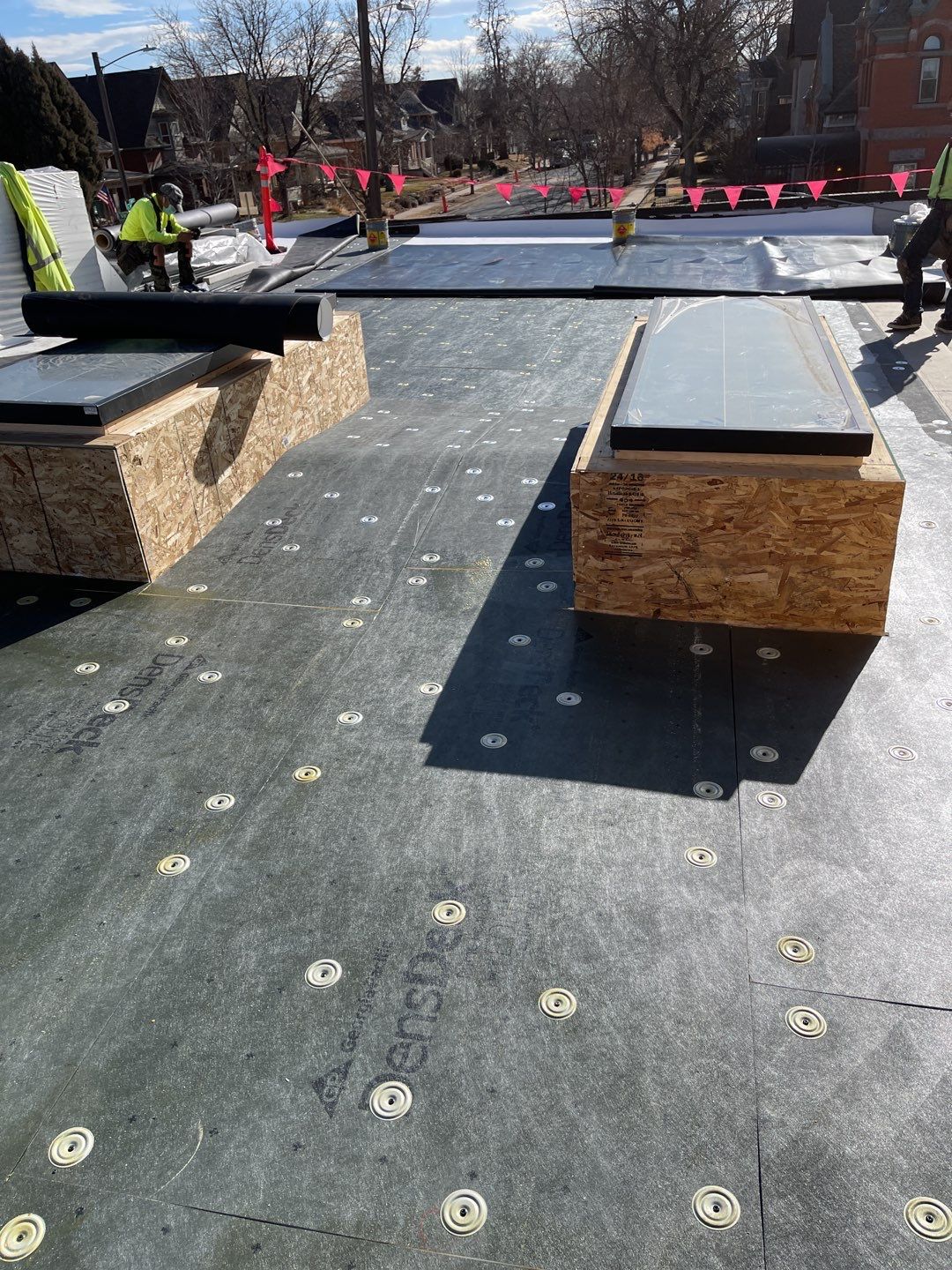  Commercial Roofing Installation using MuleHide .60 TPO - White-- Fully Adhered by A to Z Roofing