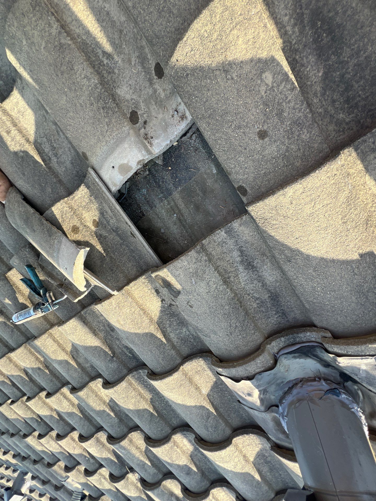 Residential Roofing Repair using tile by Roof Repair Company