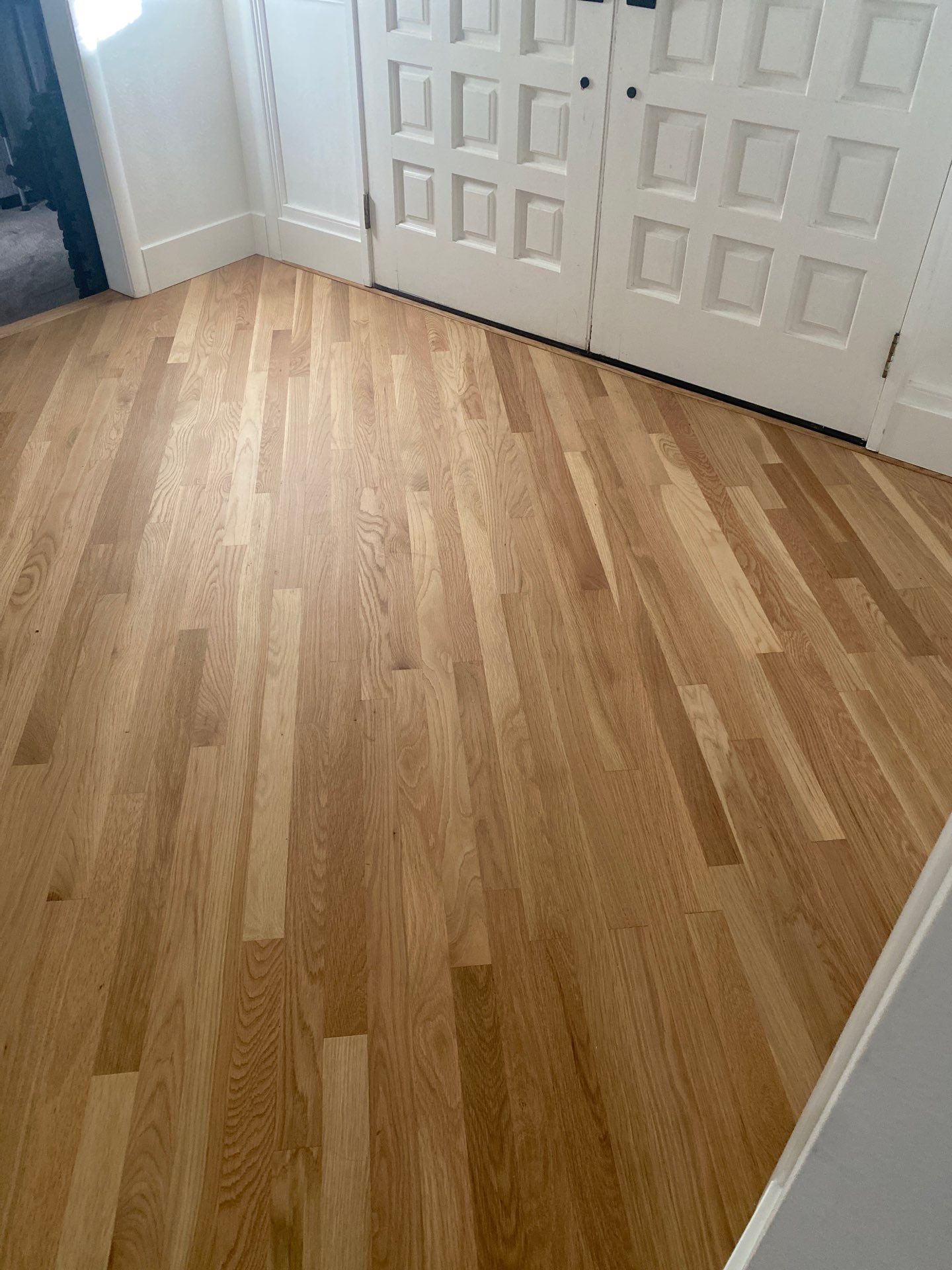 White Oak Installation and Refinish by Footprints Floors South Sacramento