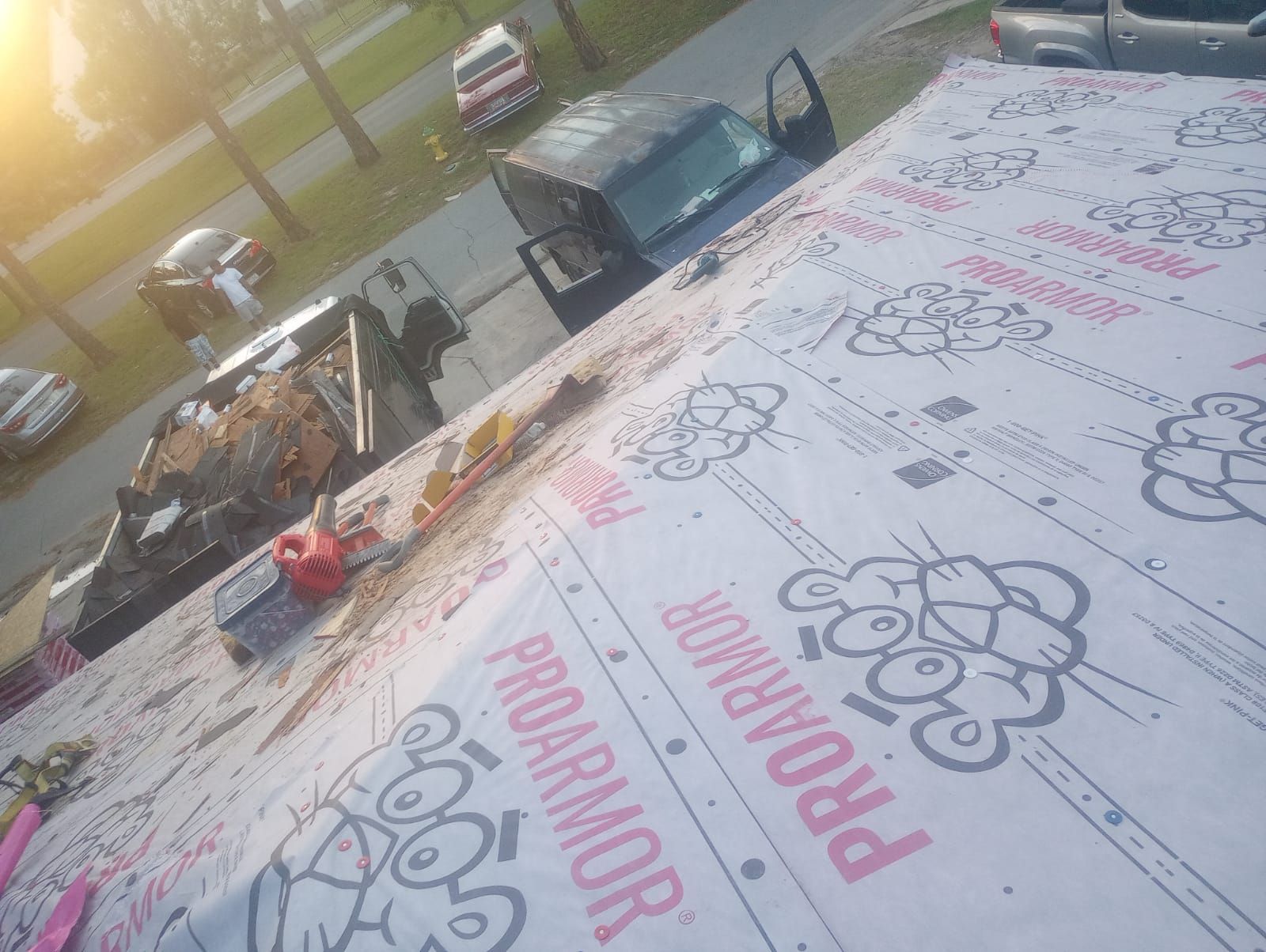 Residential Roofing Installation using Owens Corning Oakridge Estate Grey by Talya Roofing