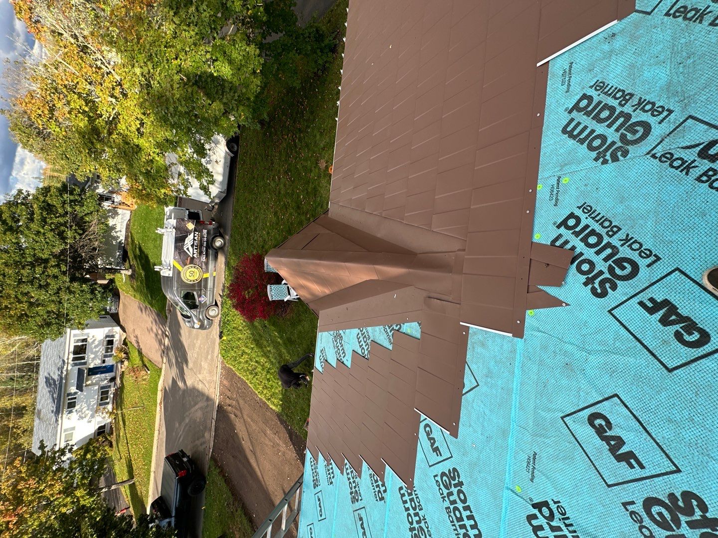 Residential Roofing Installation using Wakefield Bridge Steel Shingle by Ideal Steel by Artisan Roofing & Home Improvements Inc.