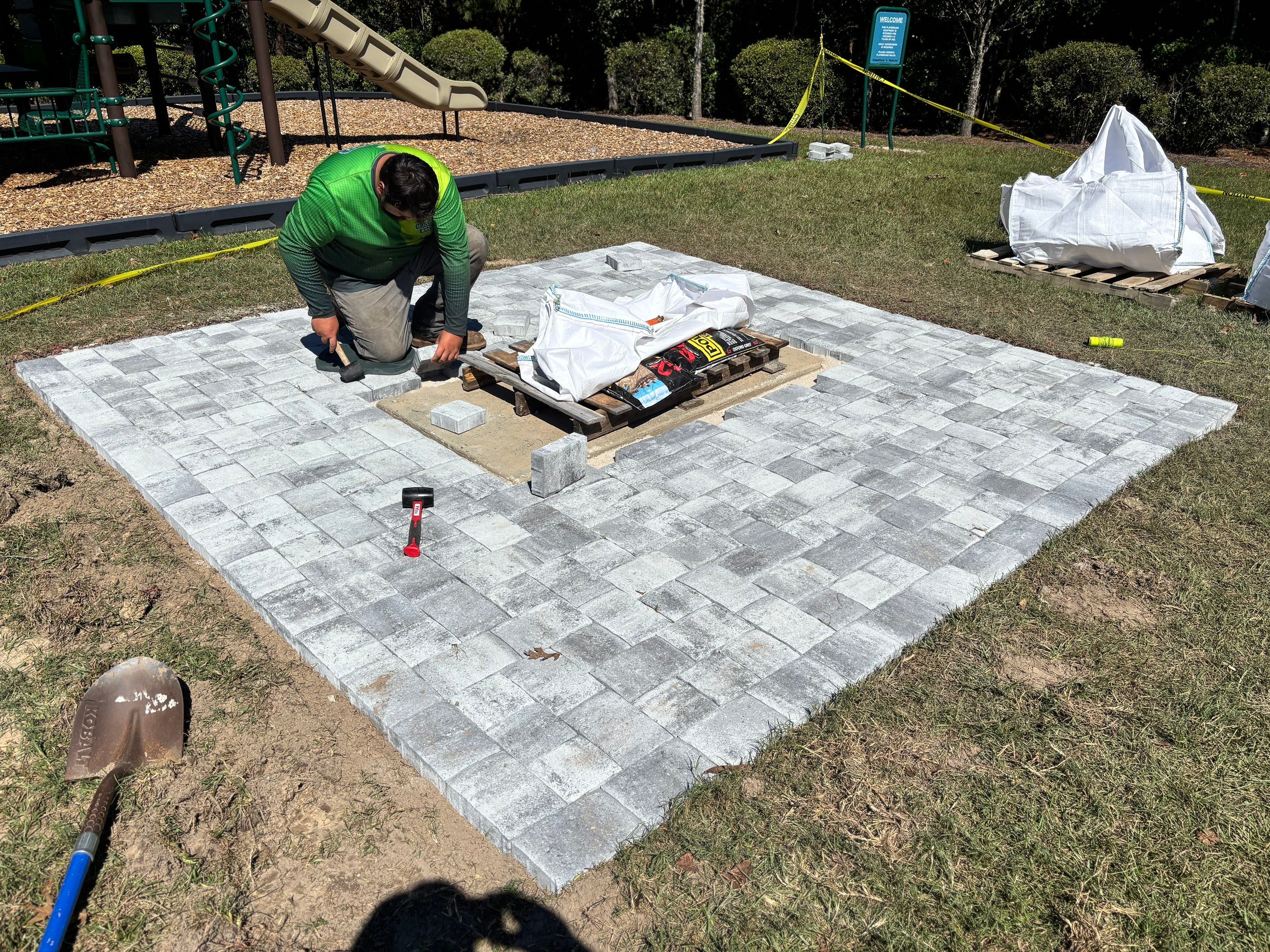 Paver Installation Project in Highland Park - Summerville, SC by Hudson Bros Lawn Care LLC