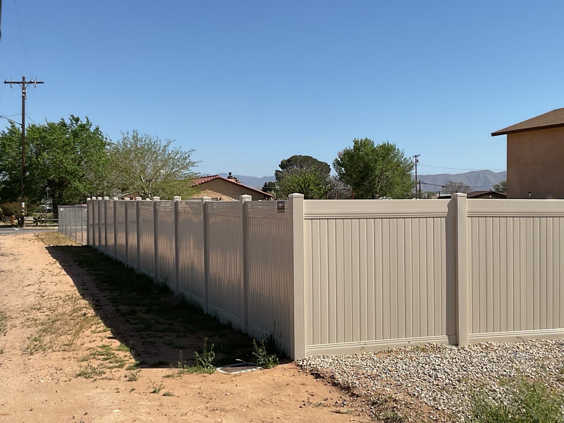 Fence Installation using Vinyl by Fence Guys Inc. 