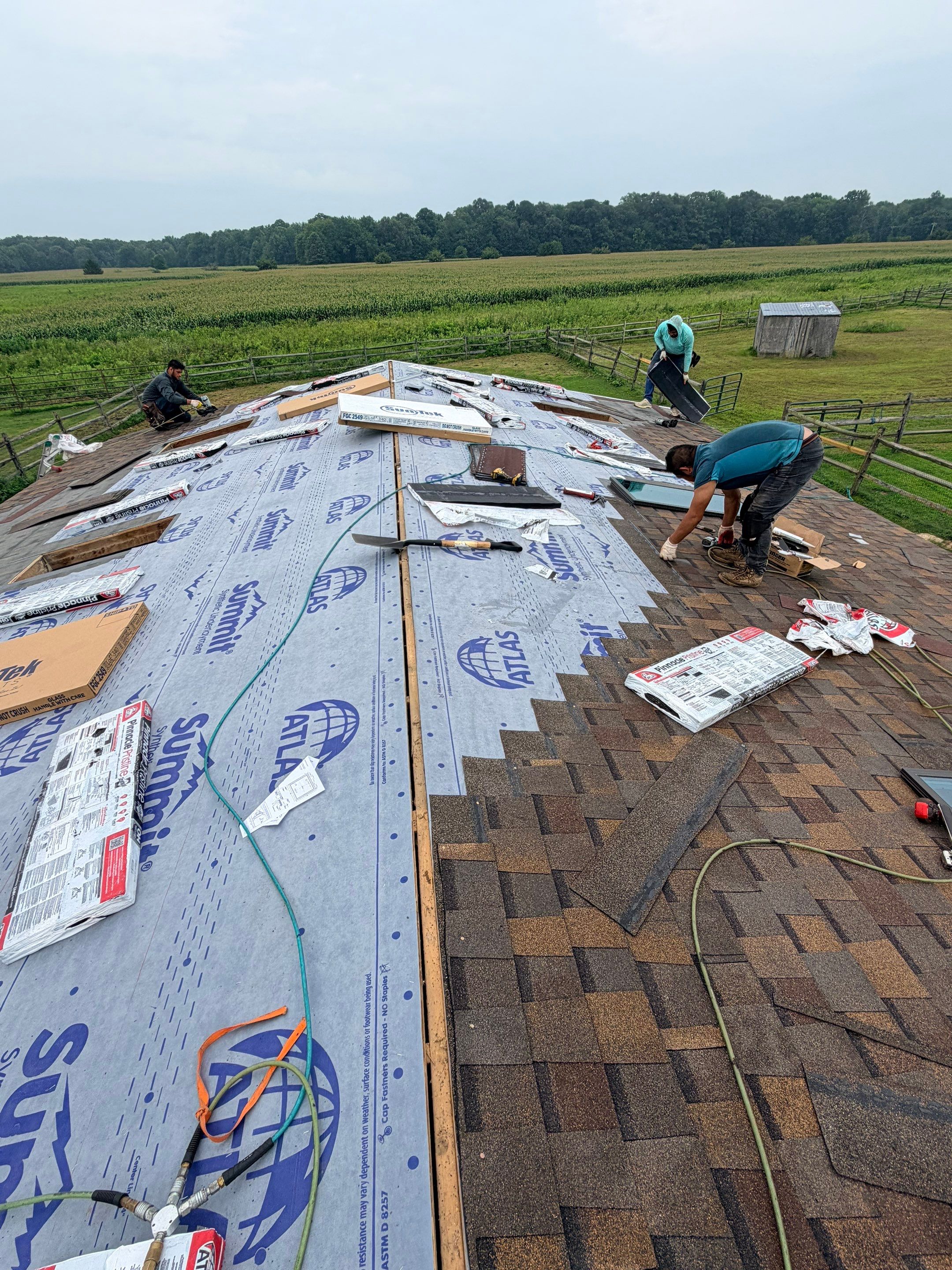 Church Hill Roof Replacement Featuring Atlas Shingles and New Skylights by First Chesapeake Roofing