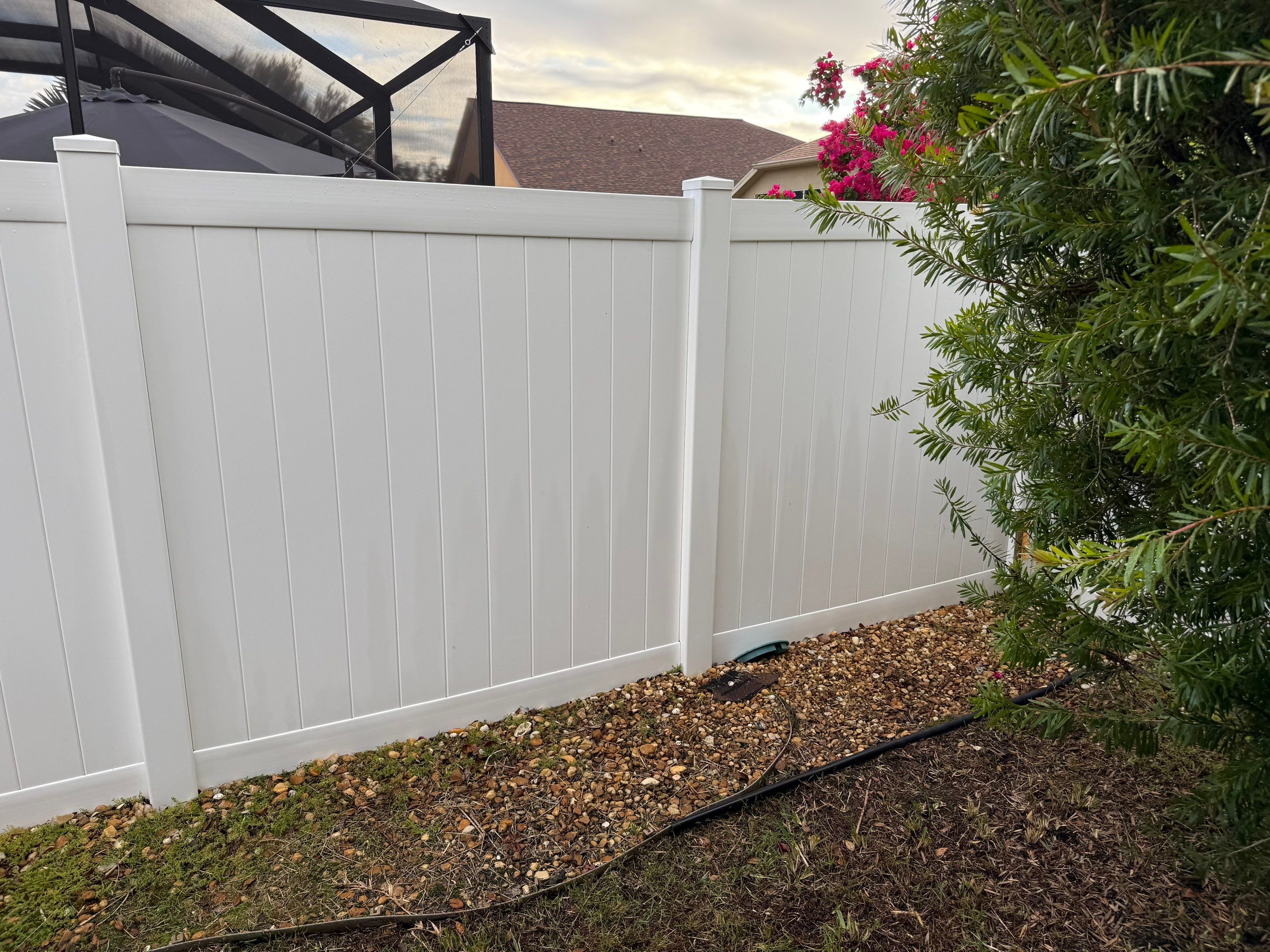 Patio, Vinyl Fence, & Partial House Wash in Creekside, Parrish, FL | Sunshine AquaWash by Sunshine AquaWash