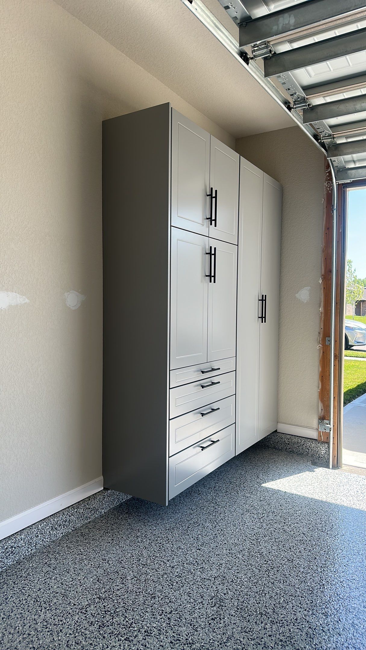 Mike T. changed the look of his garage with a Banner Garage Floor and Storage by Banner Garage