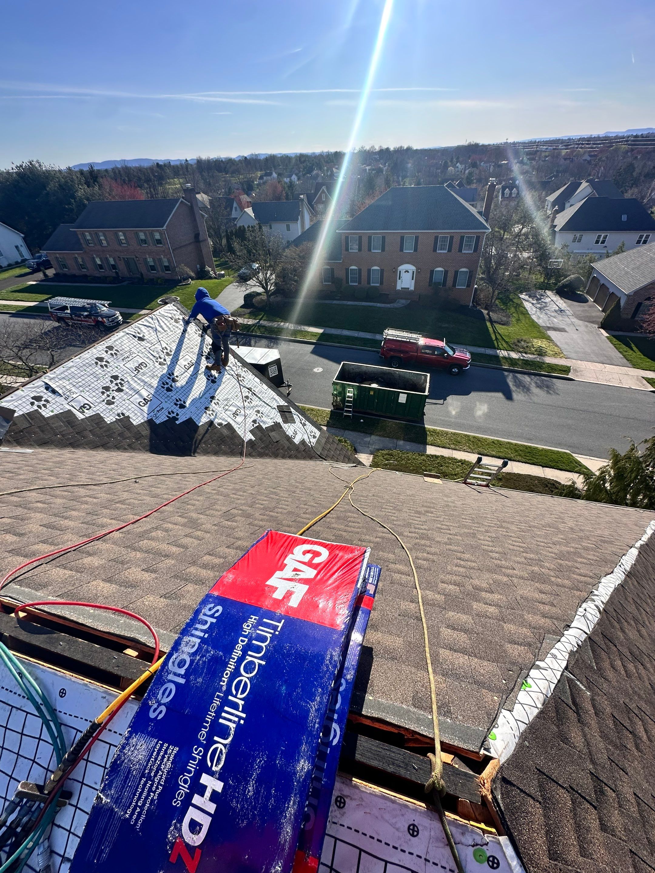 Residential Roofing Installation using Gaf Hdz Architectural Shingle by Teflon Roofing