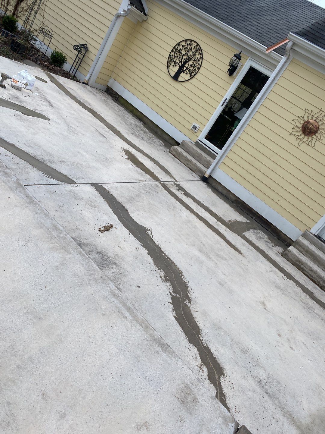 Large Patio + Garage Project in Pittsburgh by Floors in a Day, Inc