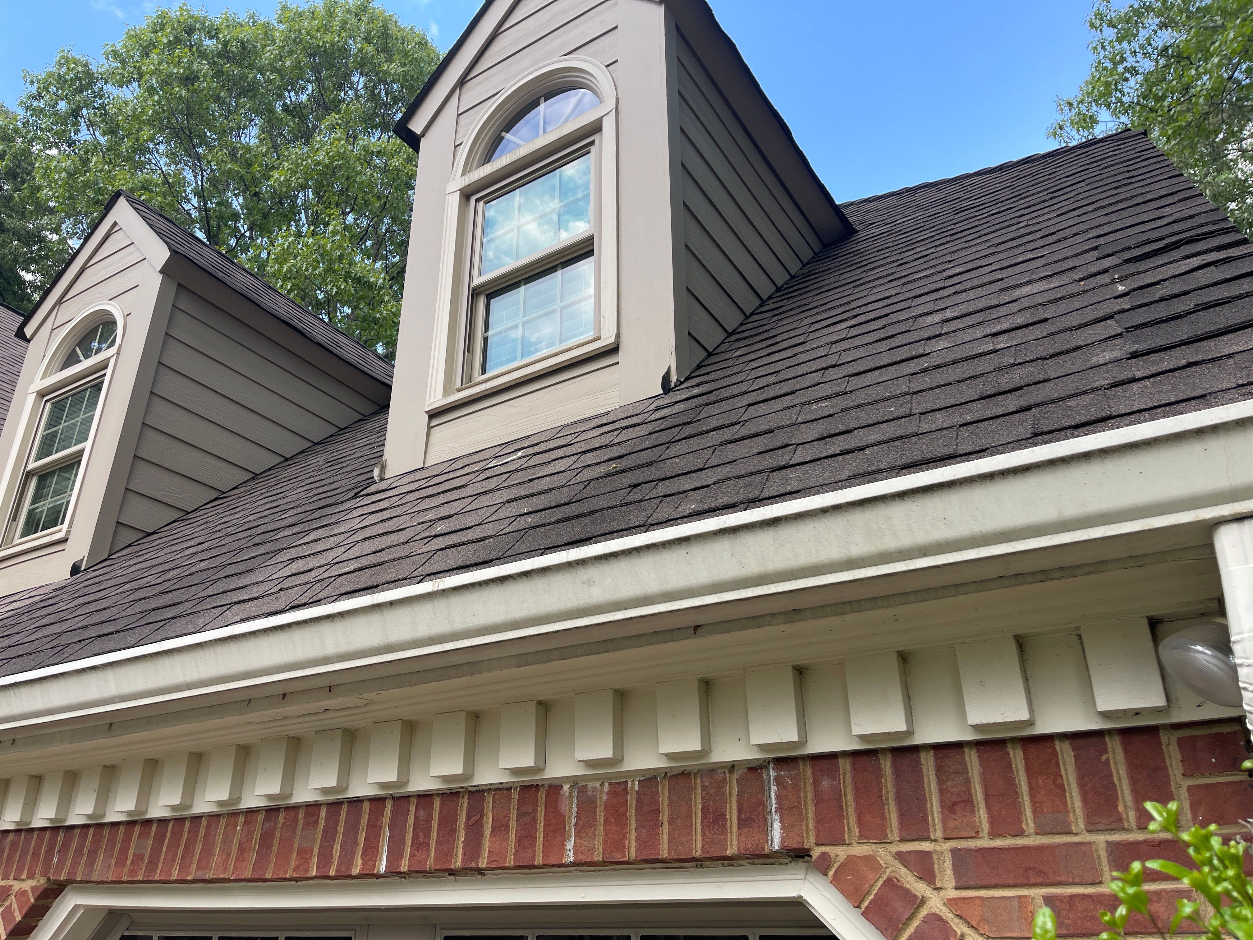 Marietta, GA Rotten Wood Replacement, Chimney Corner Board Installation, Gutter Replacement, and Exterior Painting by Nelson Exteriors