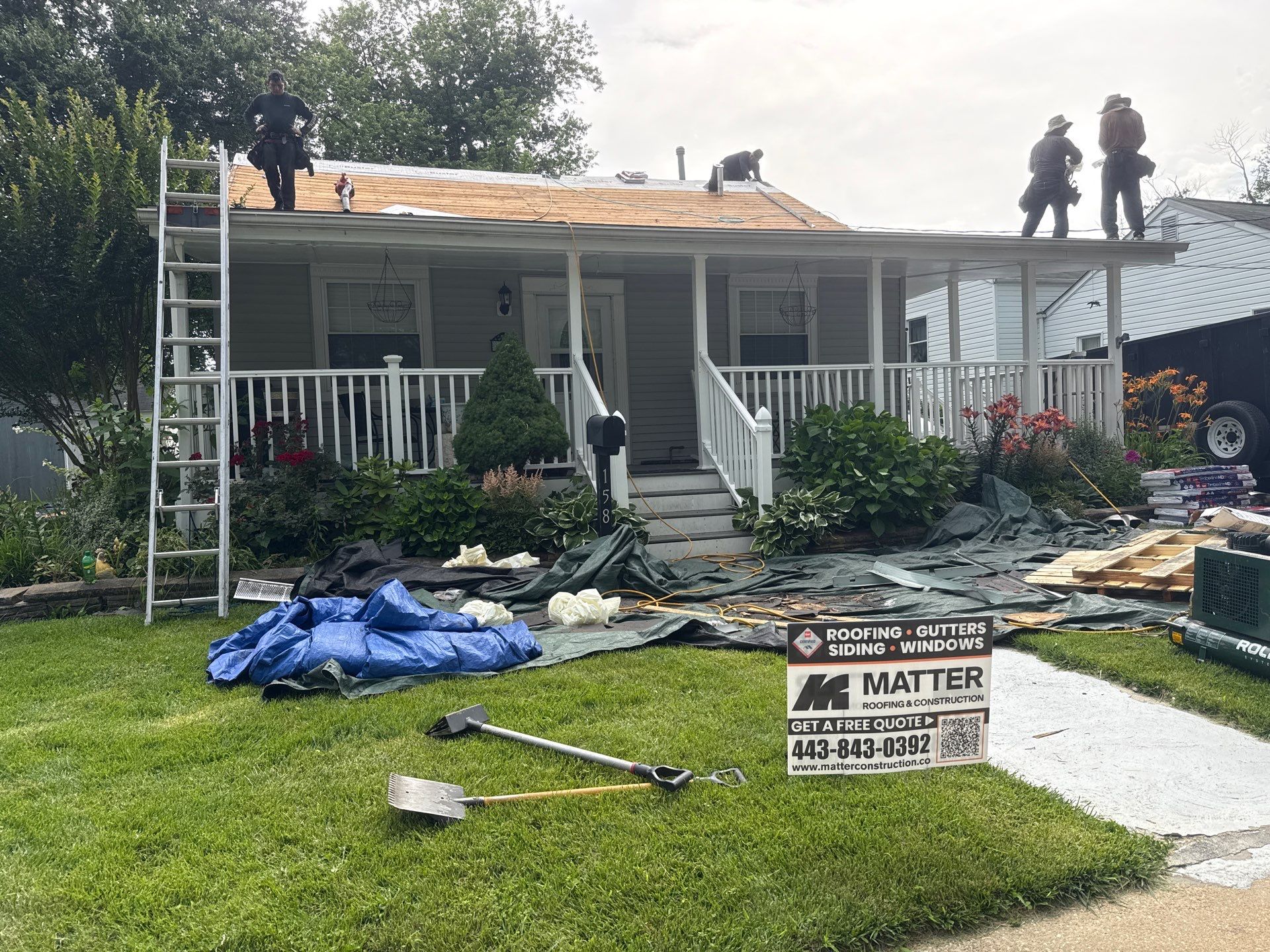 Residential Roofing Installation using GAF Timberline HDZ by Matter Roofing & Construction
