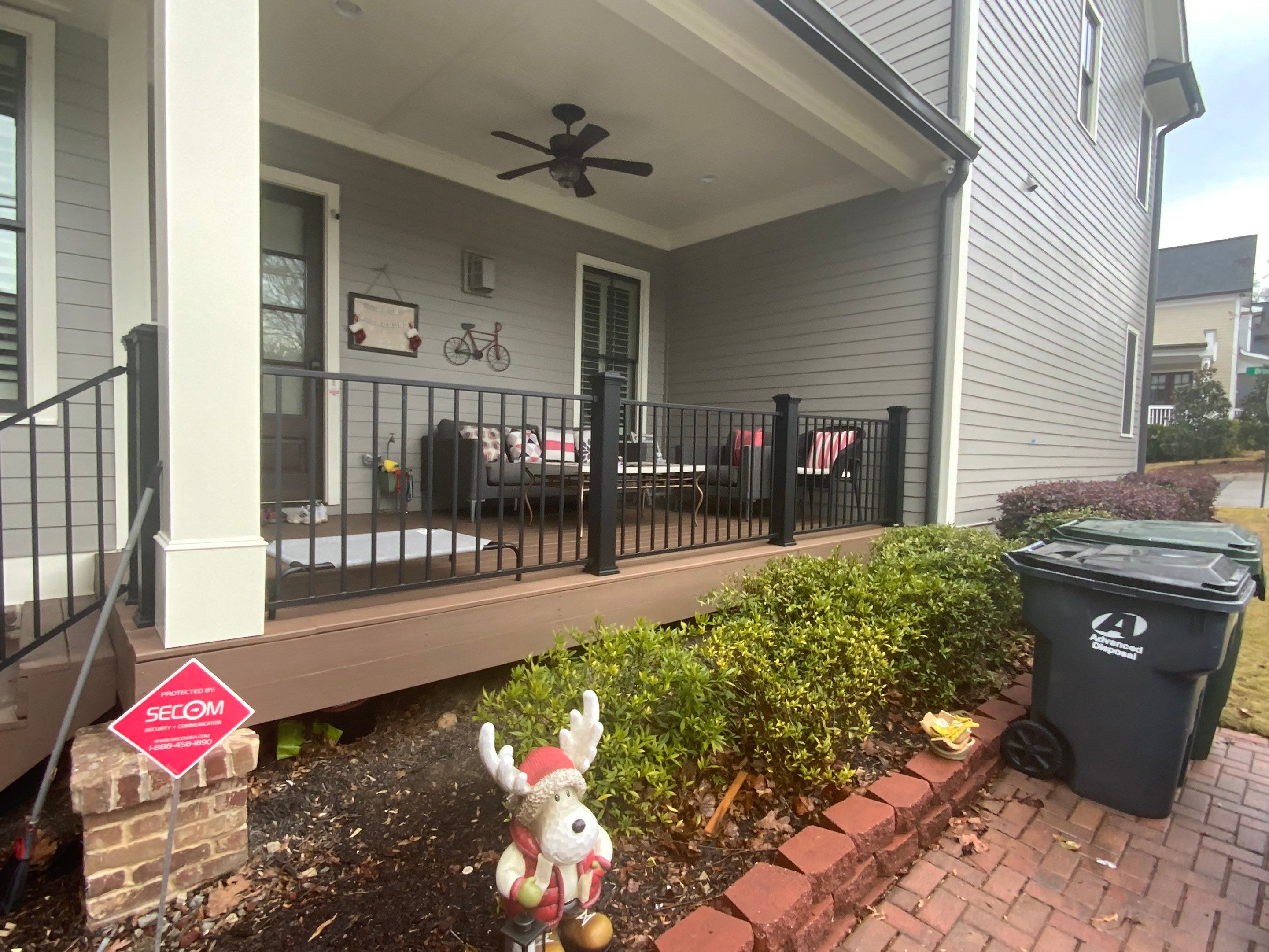 Modern Black Metal Railing and Composite Deck Upgrade in Norcross by Swift Home Renovations
