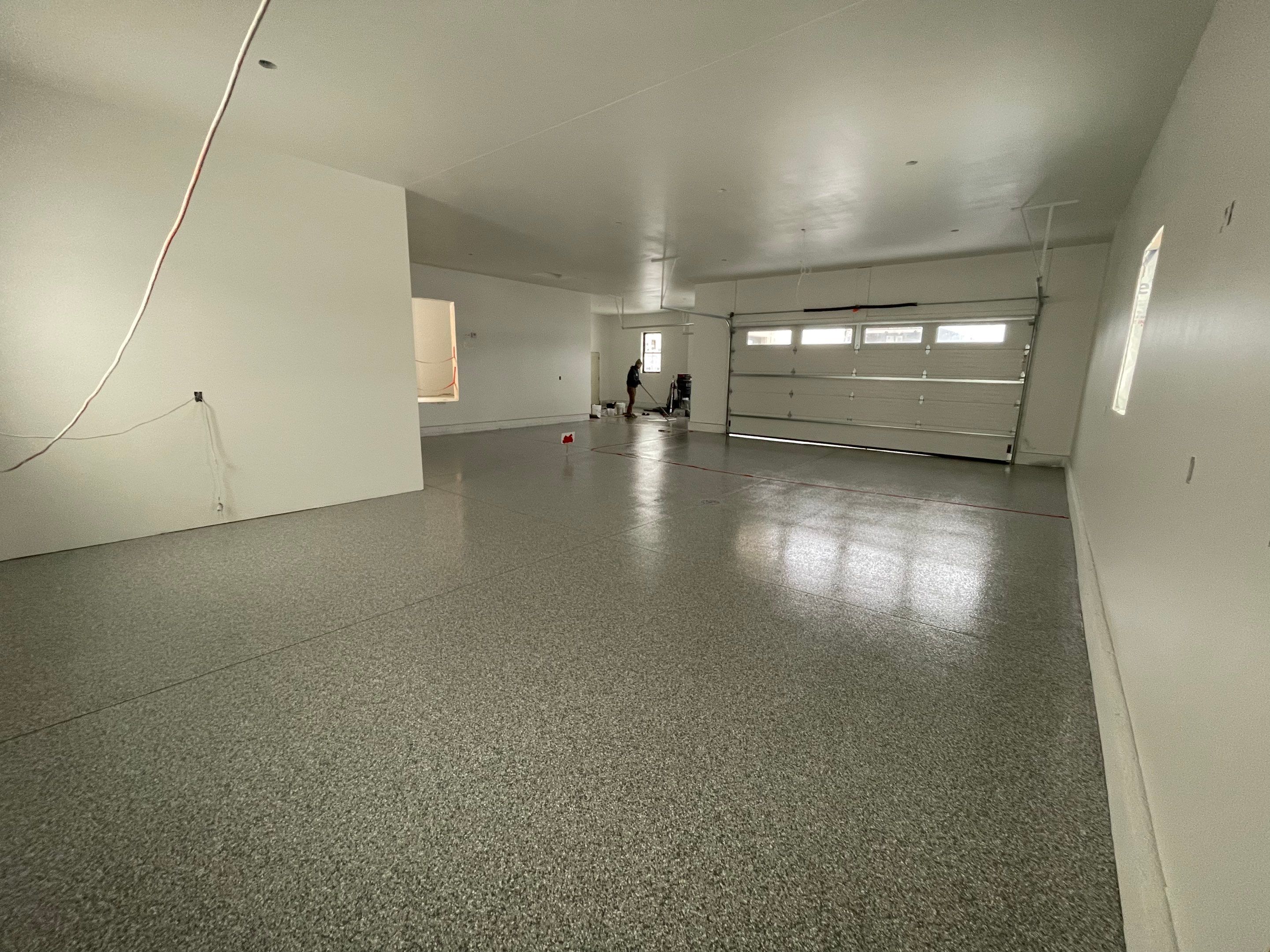 Garage using Slate Stone by Select Painting, Coatings & Garage Cabinets
