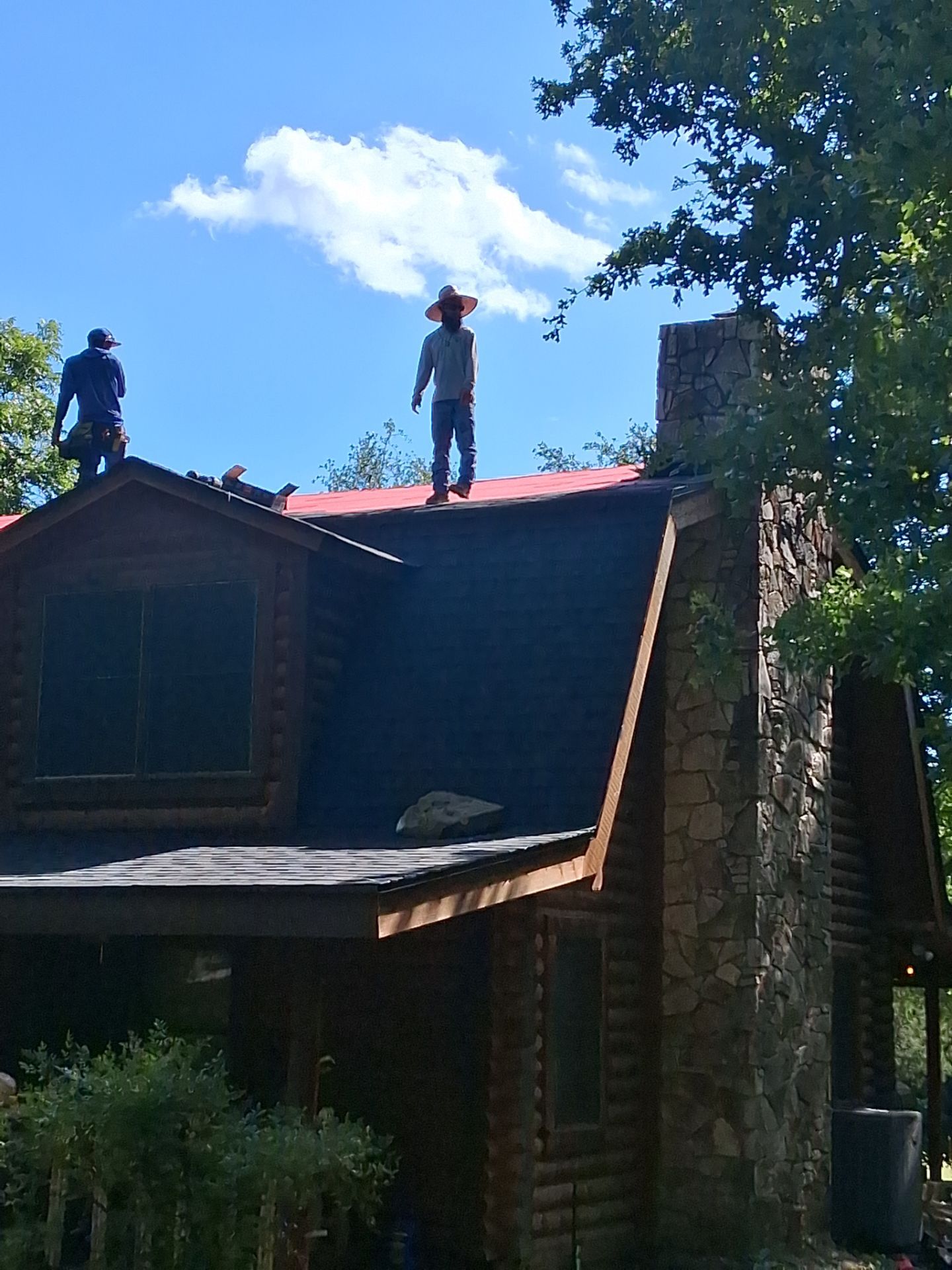 Fort Worth Log Home Roof Replacement and Gutter System Service by Performance 1 Roofing