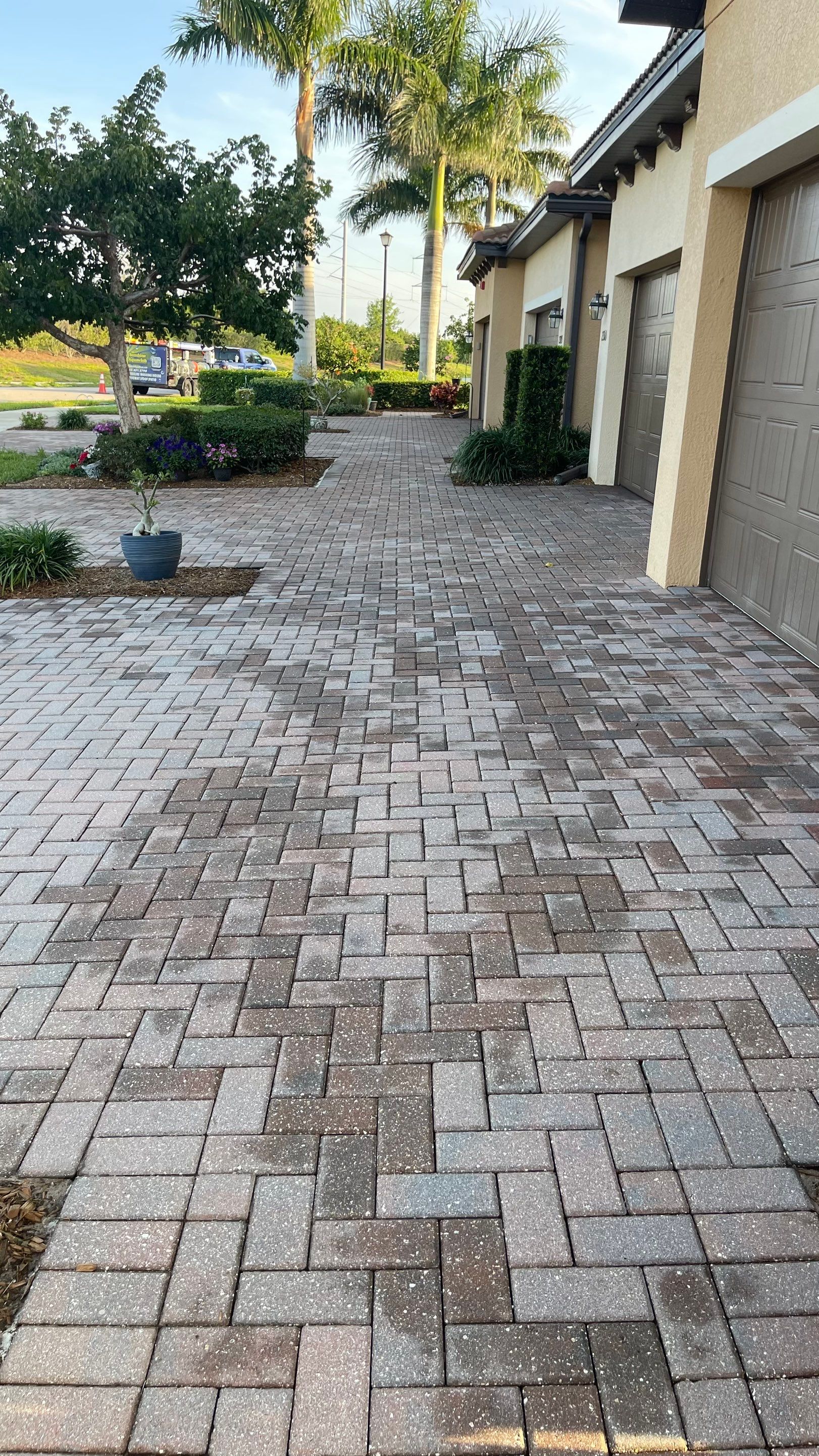 HOA Paver Driveway & Sidewalk Cleaning in Sarasota National, Venice, FL | Sunshine AquaWash by Sunshine AquaWash