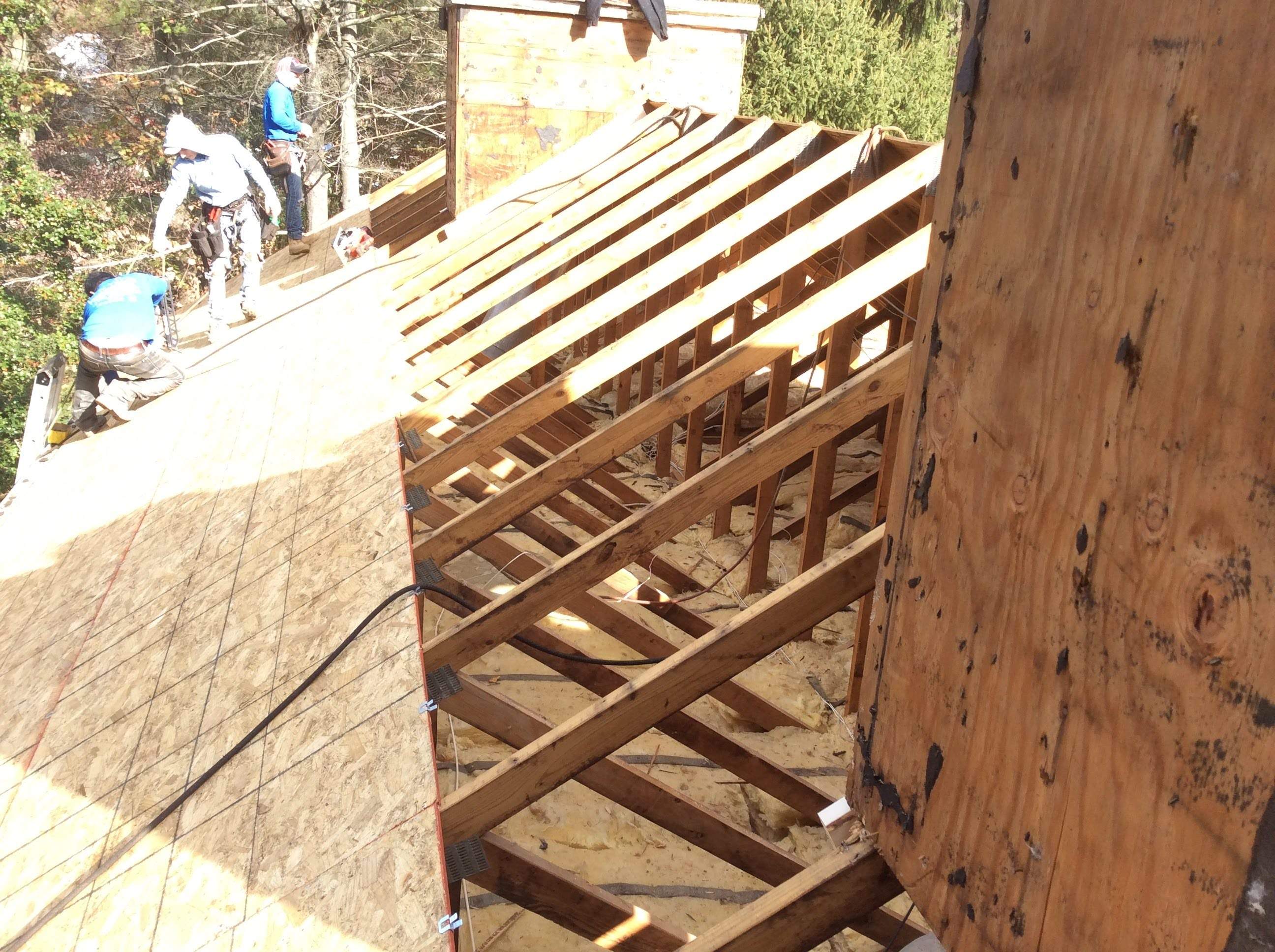 Residential Roofing Installation using Pewterwood Shingles  by Alpha Design Services