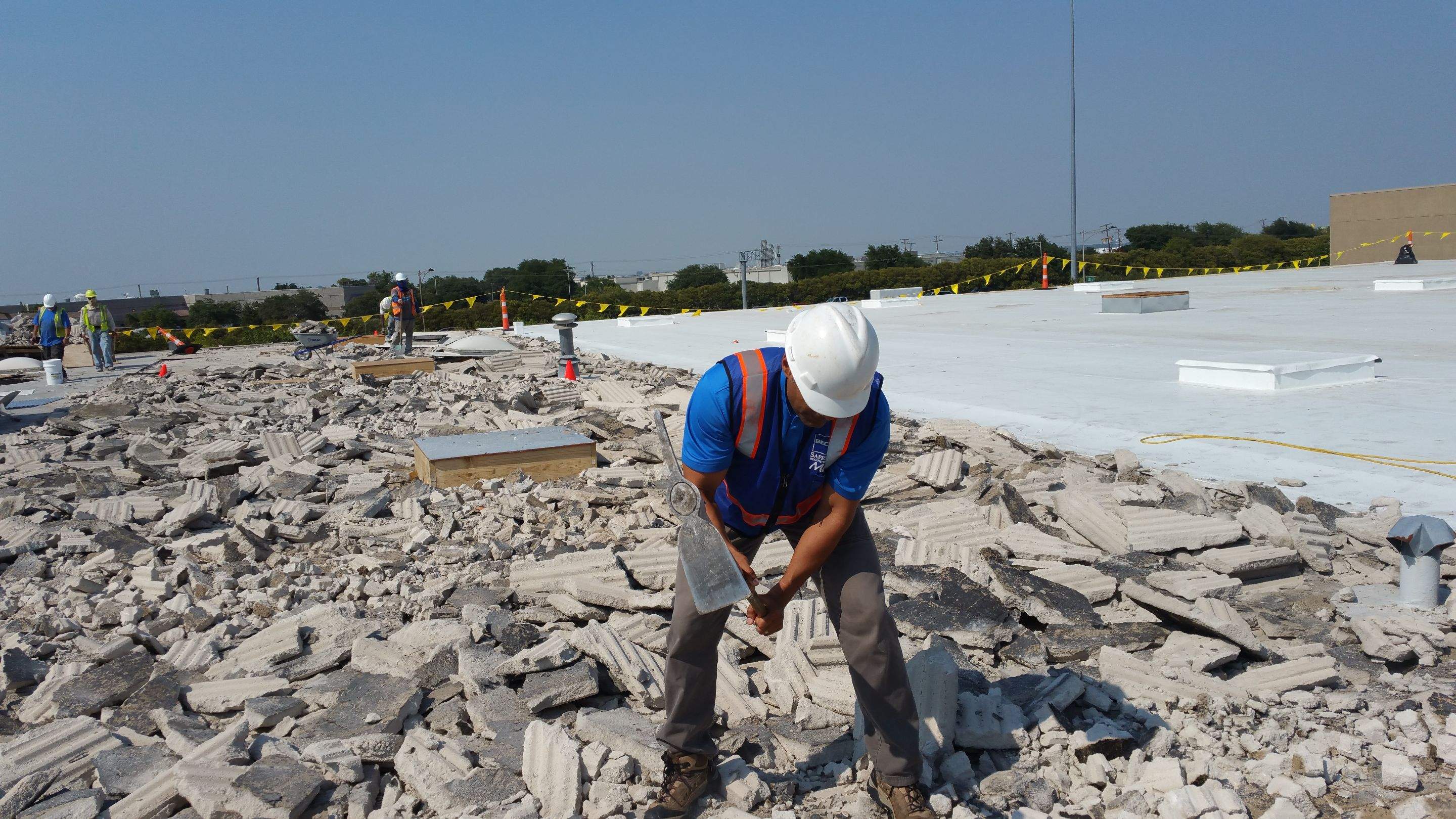 Massive Storm Damage Project - Factory in Arlington by First United Roofing & Construction