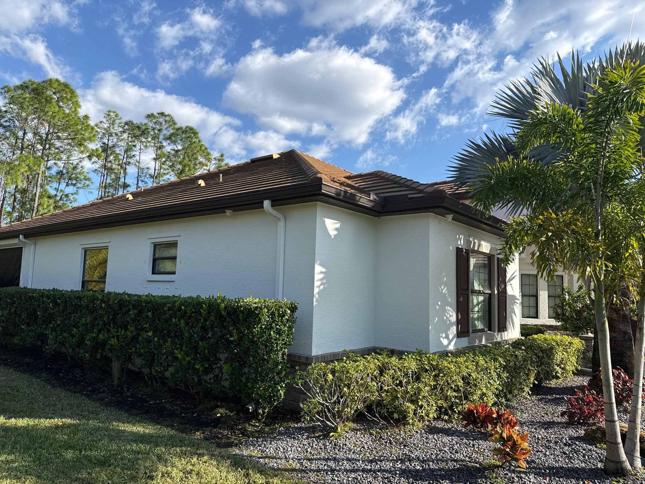 Flat Tile Roof, Paver Pool Deck & Driveway Cleaning | Cove at Twin Rivers, Parrish FL by Sunshine AquaWash
