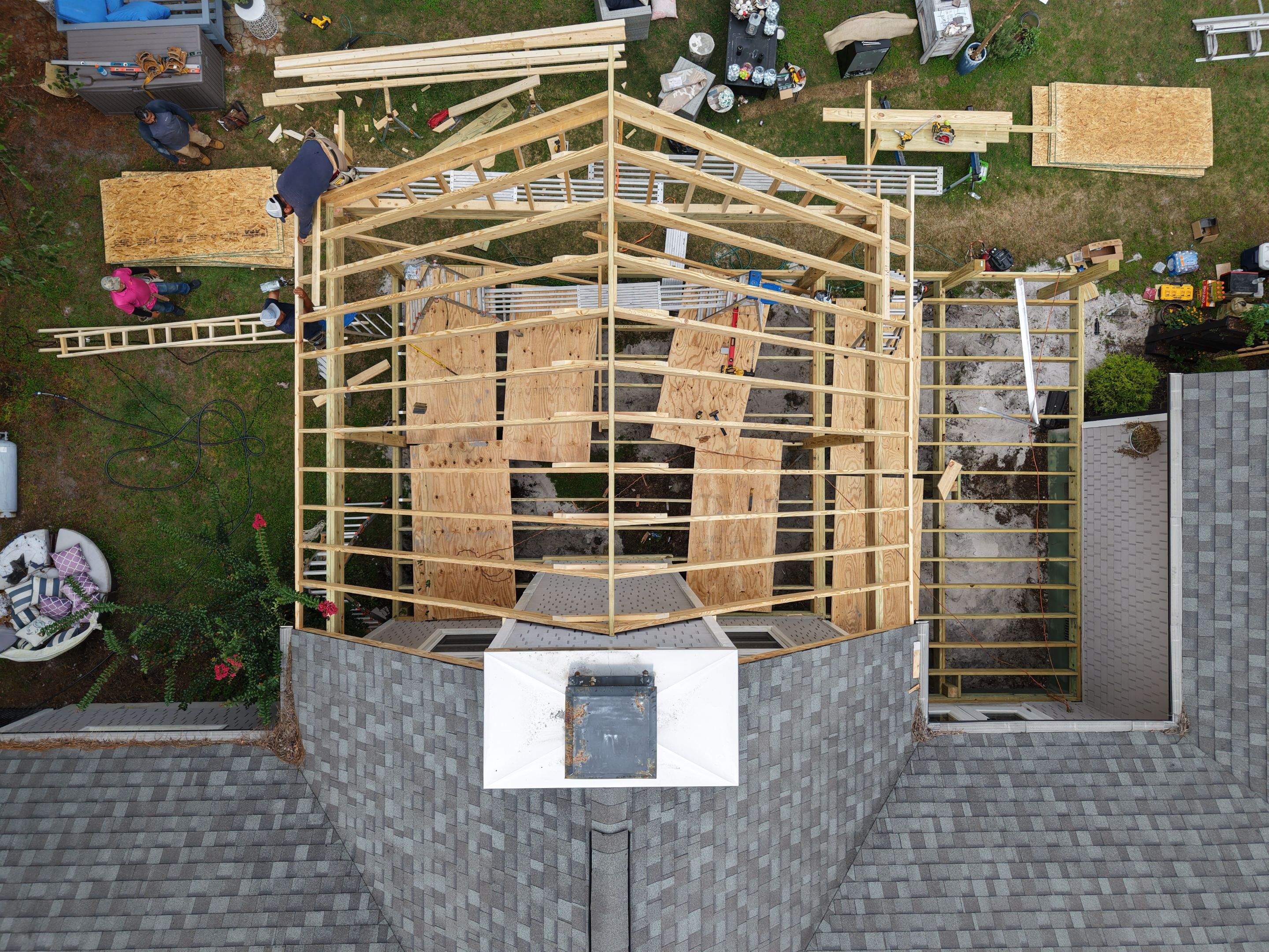 Back Porch Addition in Beau Rivage  by RGR Construction and Roofing, LLC