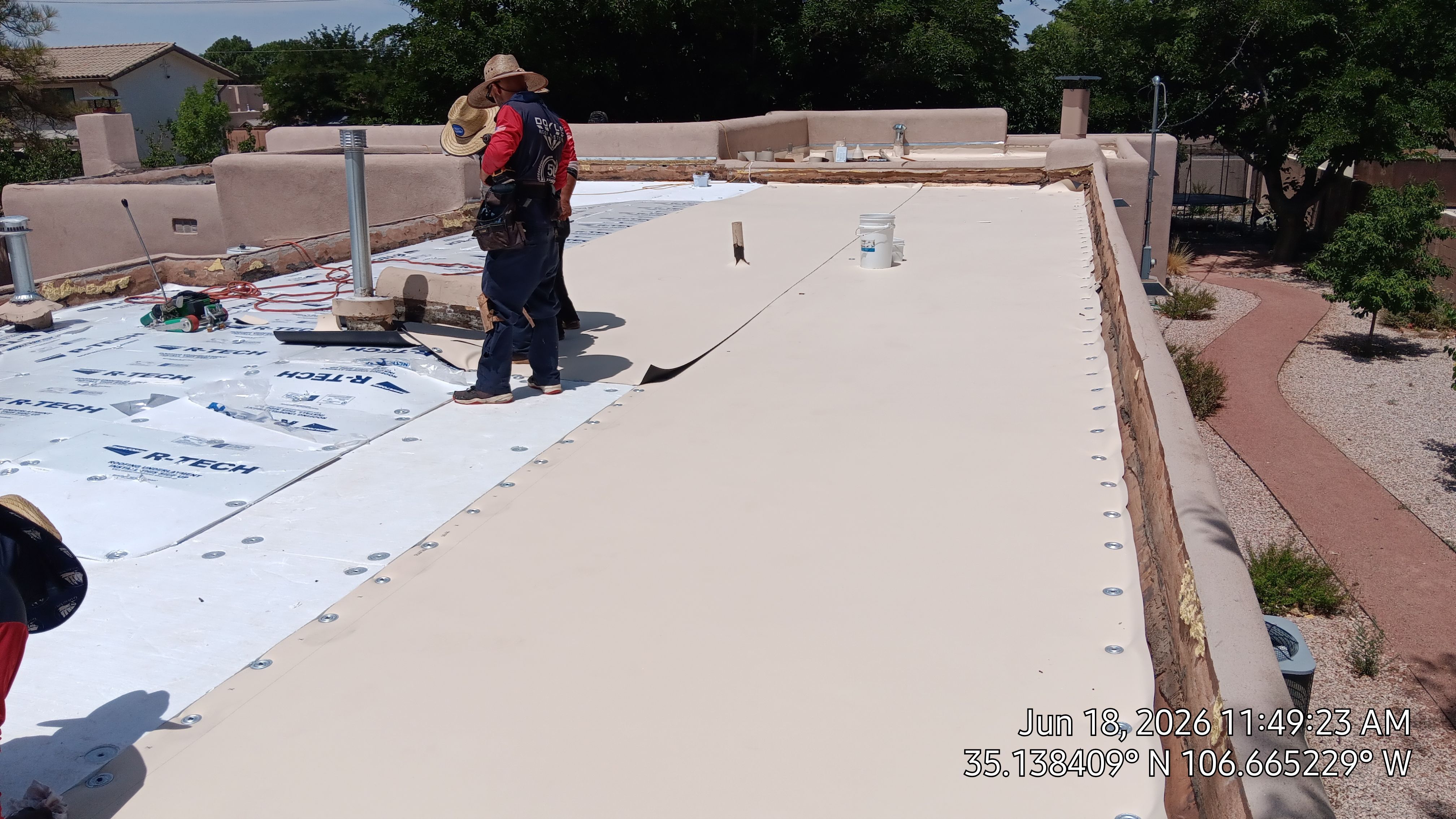 TPO Membrane Roof Replacement for Los Ranchos De Albuquerque Residence by Doyle Roof Masters Inc