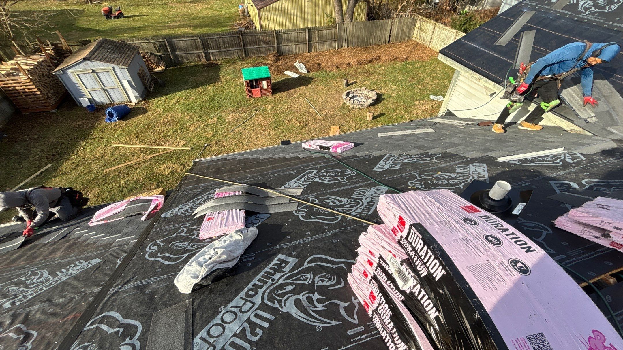 Roof Replacement using Owens Corning Onyx Black by 180 Contractors